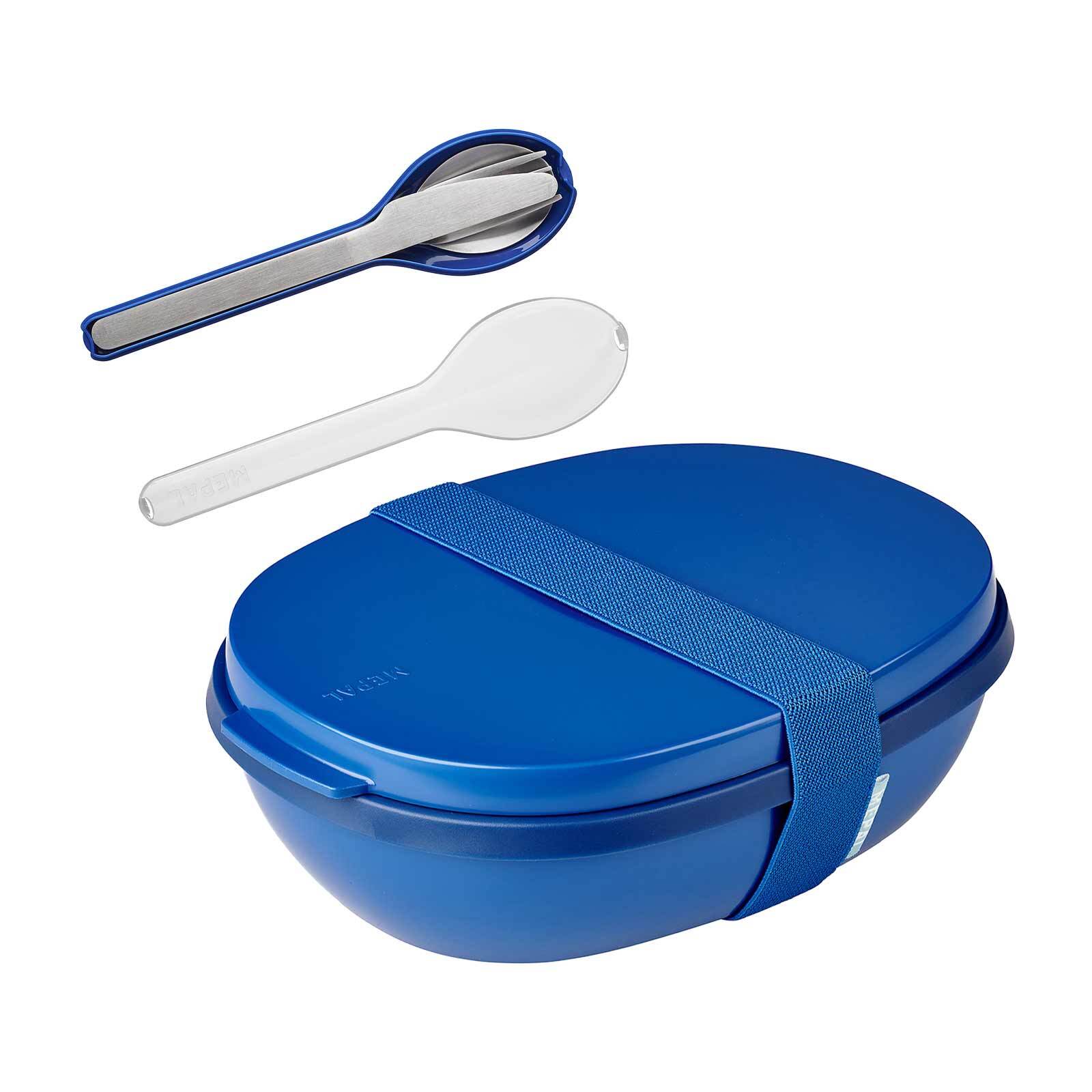 Mepal Lunchbox Duo mit Besteck Ellipse 22,5 x 17,5 cm - Bild 1