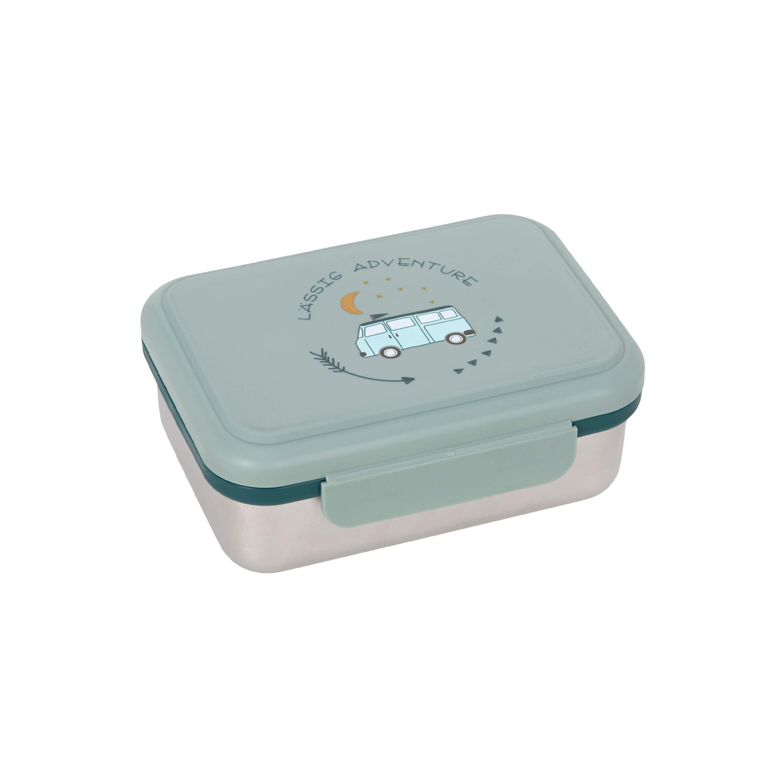 L&auml;ssig Edelstahl Lunchbox 17,3 x 13,3 x 6,9 cm - Bild 1