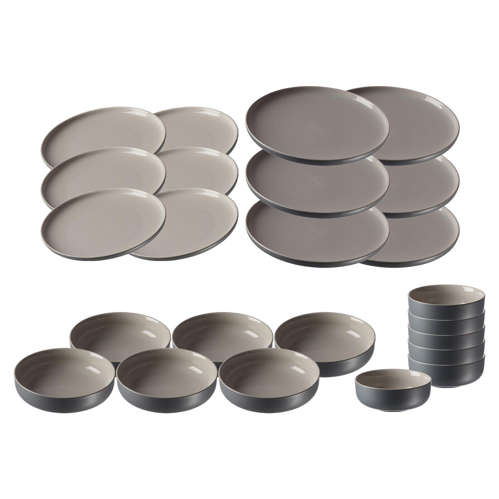 Ritzenhoff & Breker Teller und Schalenset Jasper 24er Set