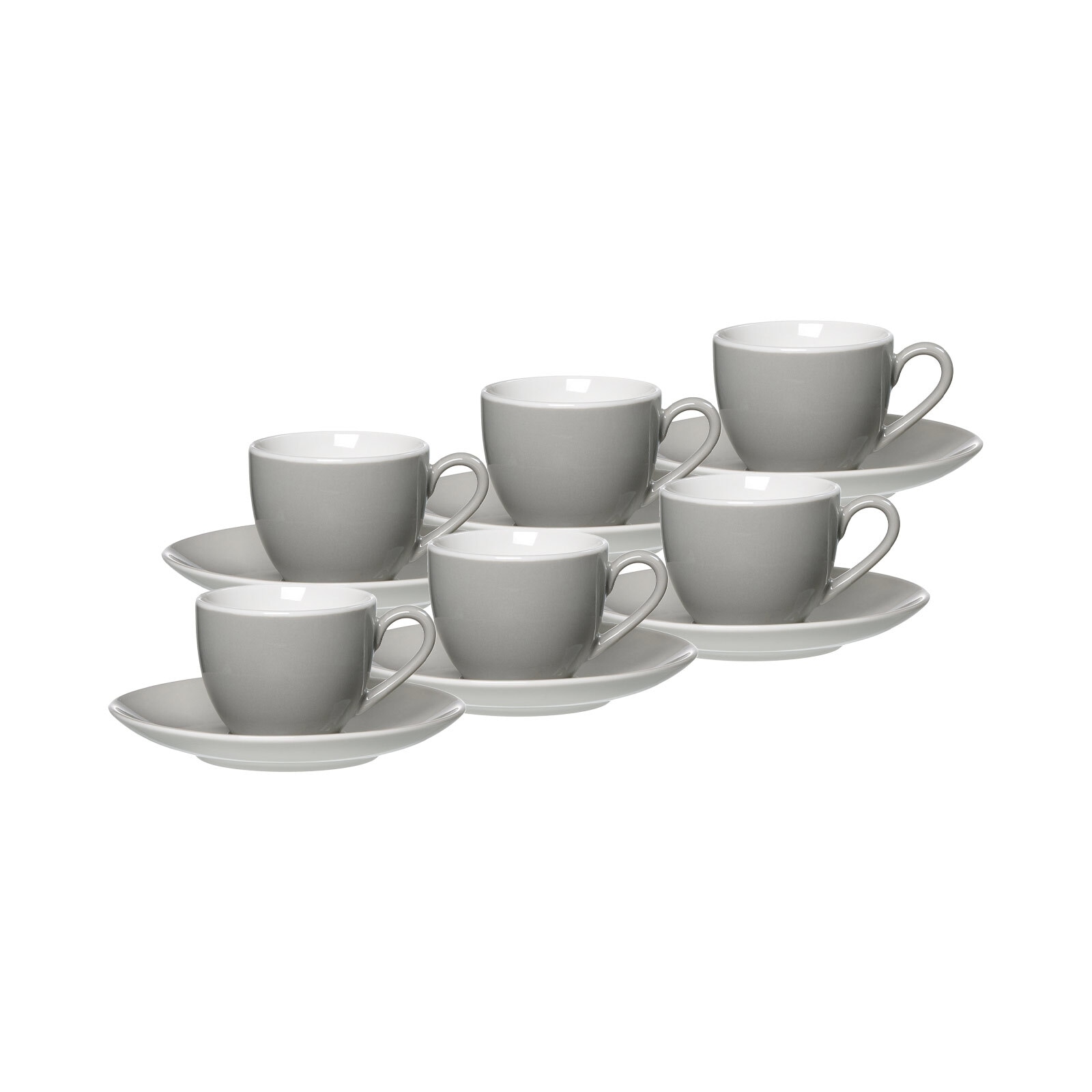 Ritzenhoff & Breker Espressotassen und -untertassen Doppio 80 ml 6er Set - Bild 1