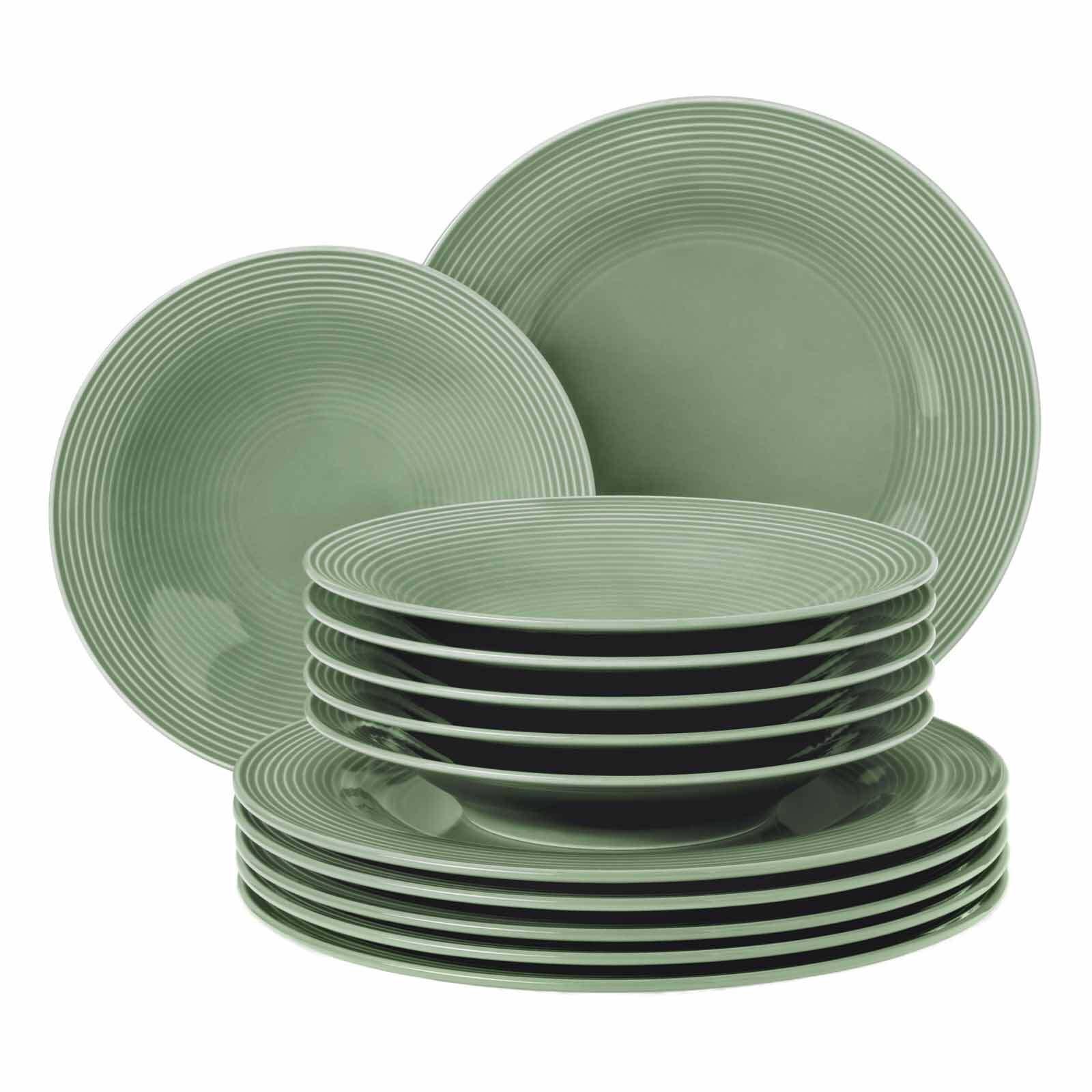 Seltmann Weiden Tafelservice Beat Color Glaze 12er Set - Bild 1