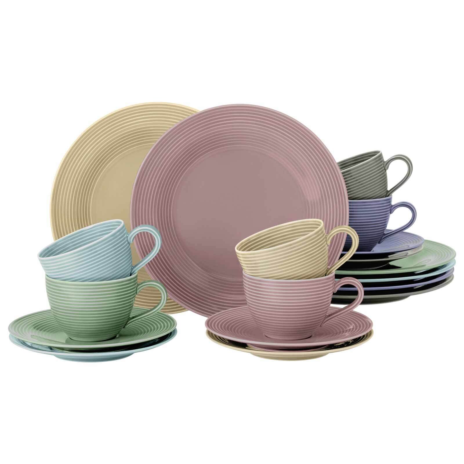 Seltmann Weiden Kaffeeservice Beat Color Glaze 18-tlg.