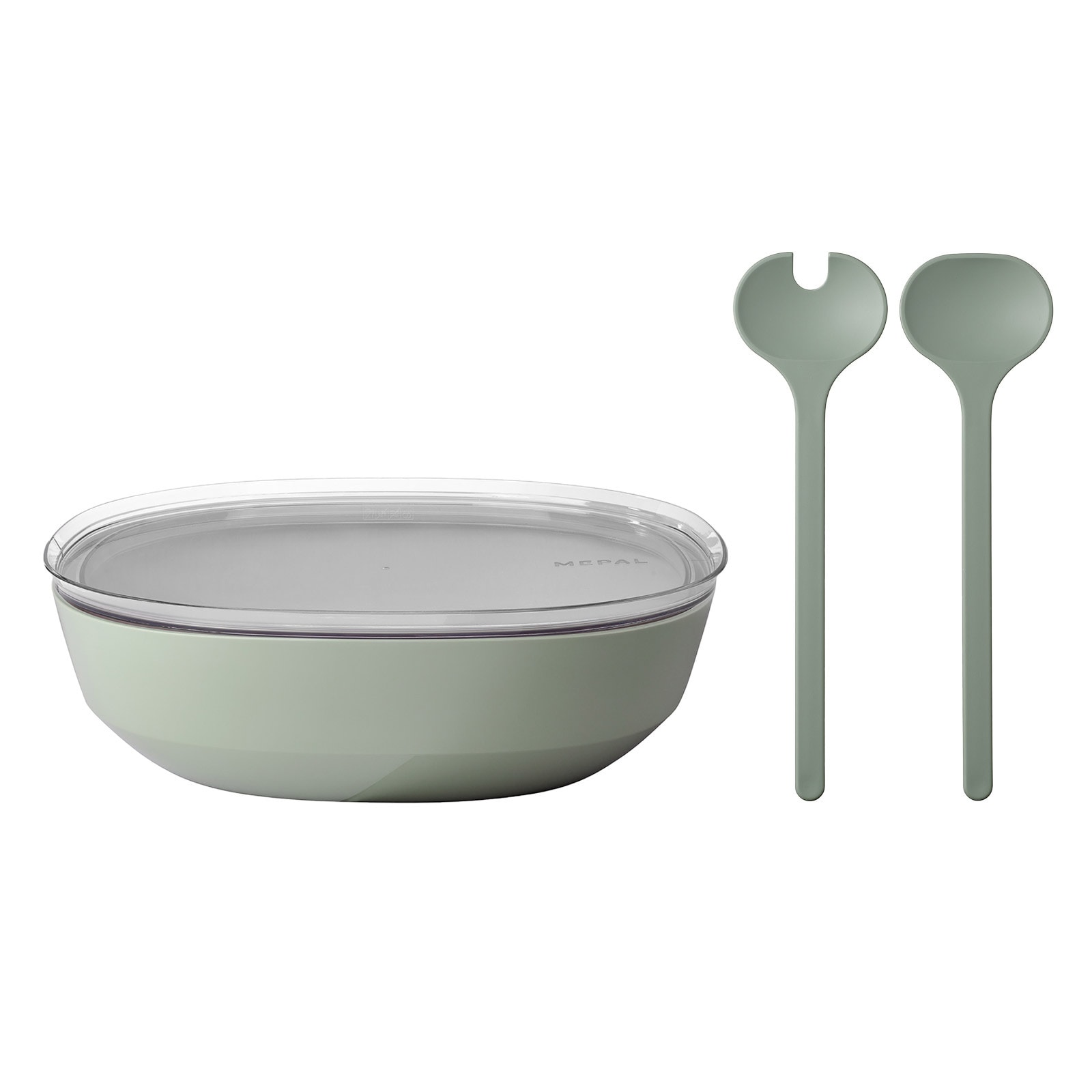 Mepal Servierschale mit Deckel & Salatbesteck Silueta 4000 ml - Bild 1