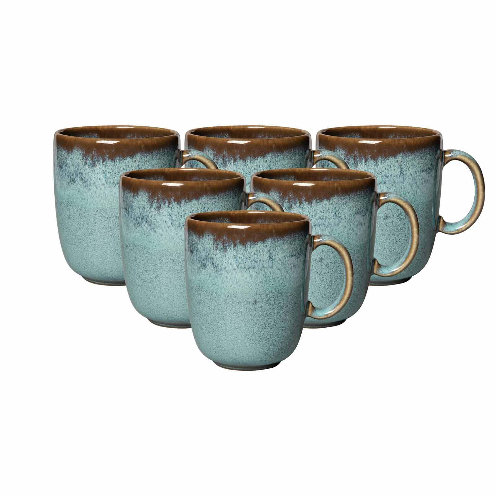 like. by Villeroy & Boch Becher mit Henkel Lave 400 ml 6er Set - Bild 1