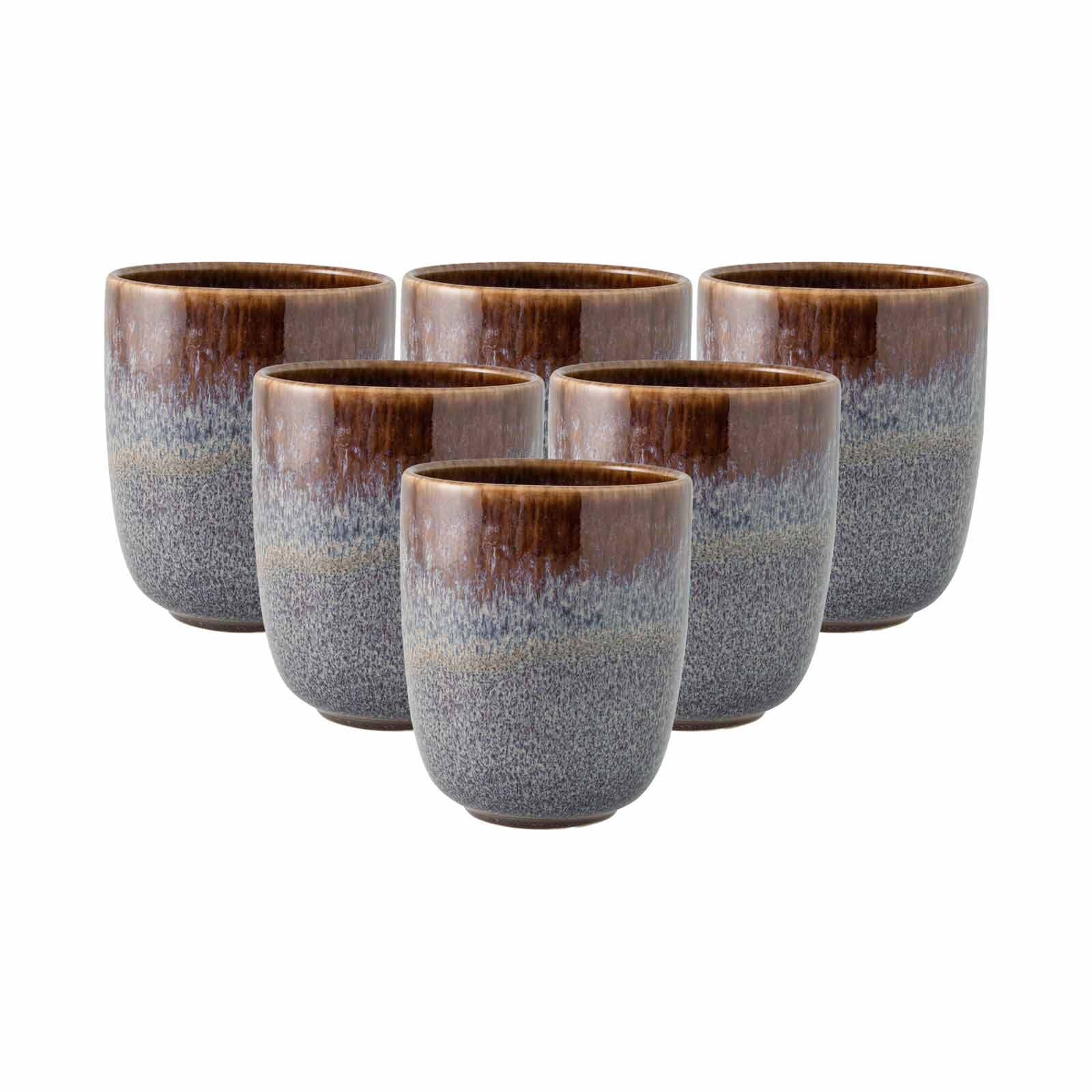 Becher ohne Henkel Lave  6er Set