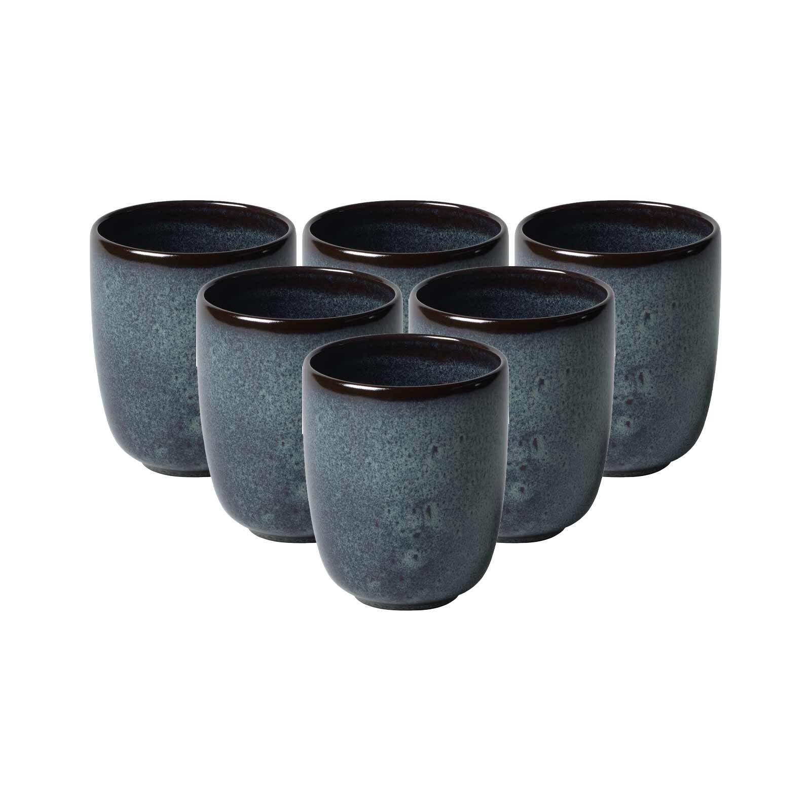 Becher ohne Henkel Lave  6er Set