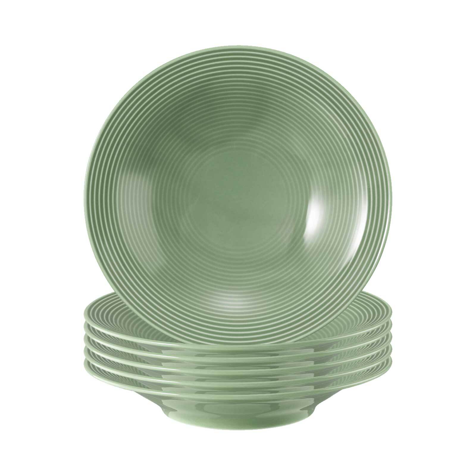 Seltmann Weiden Suppenteller Beat Color Glaze &oslash; 22,5 cm 6er Set - Bild 1