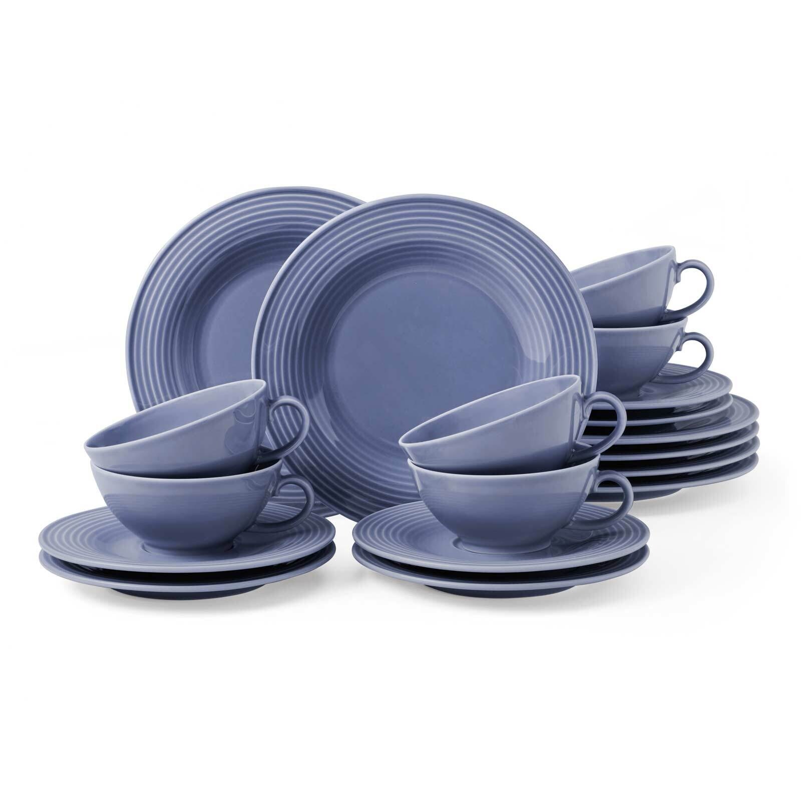 Seltmann Weiden Teeservice Beat Color Glaze 18er Set