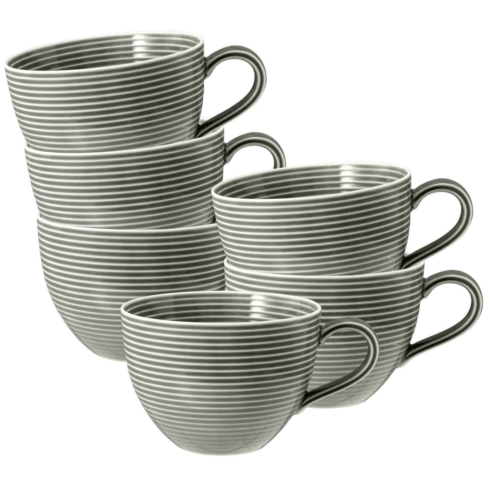 Seltmann Weiden Milchkaffeetassen Beat Color Glaze 0,35 l 6er Set