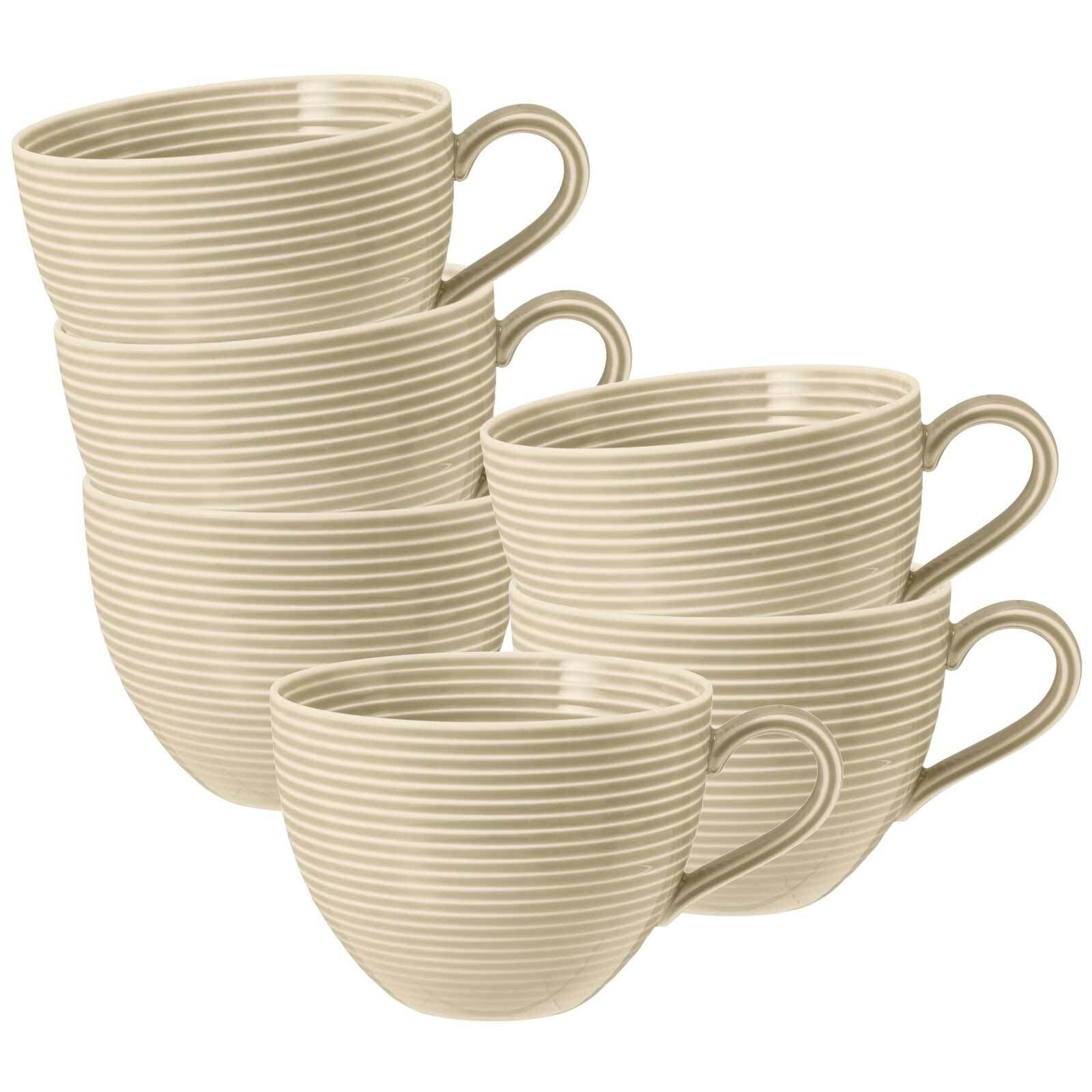 Seltmann Weiden Milchkaffeetassen Beat Color Glaze 0,35 l 6er Set