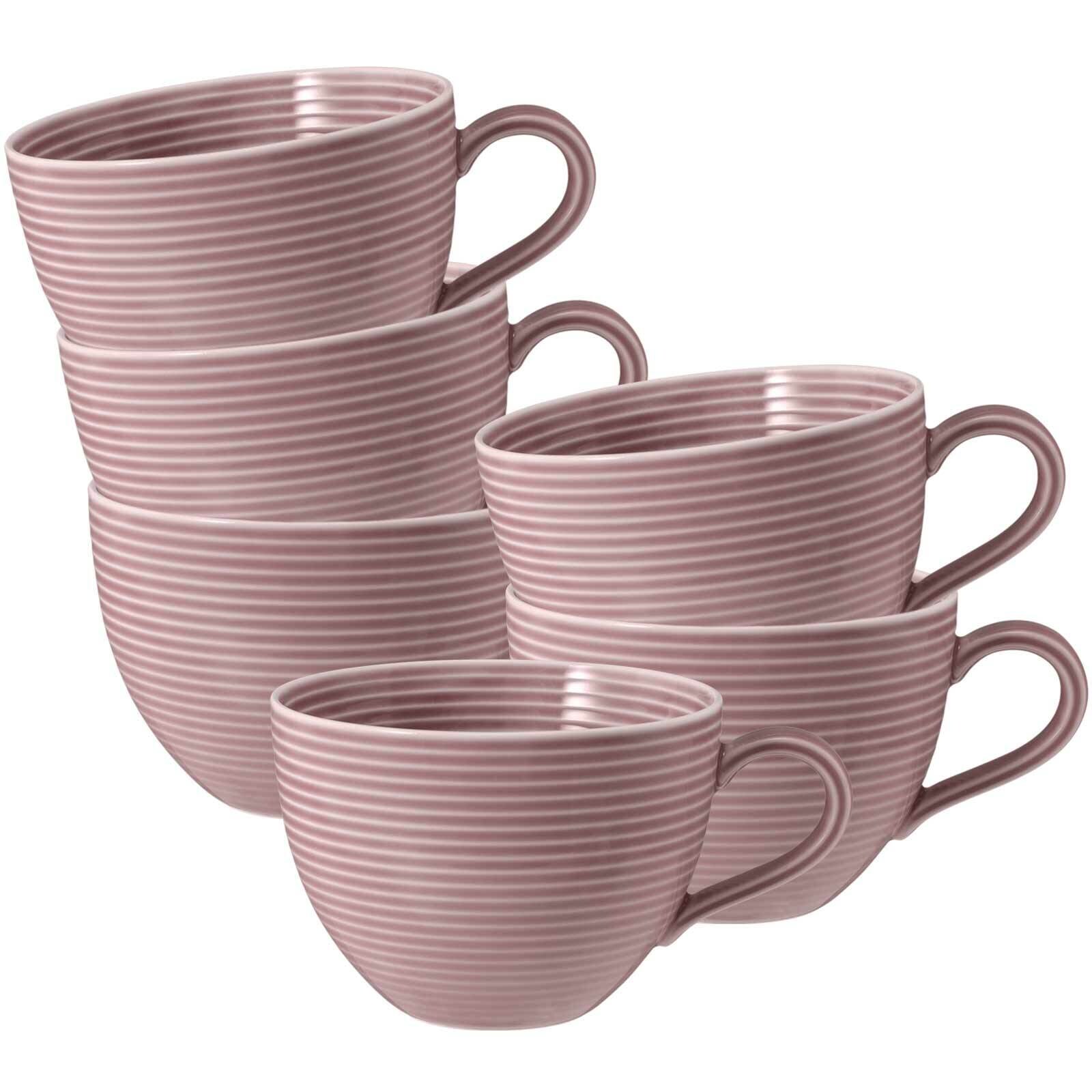 Seltmann Weiden Milchkaffeetassen Beat Color Glaze 0,35 l 6er Set