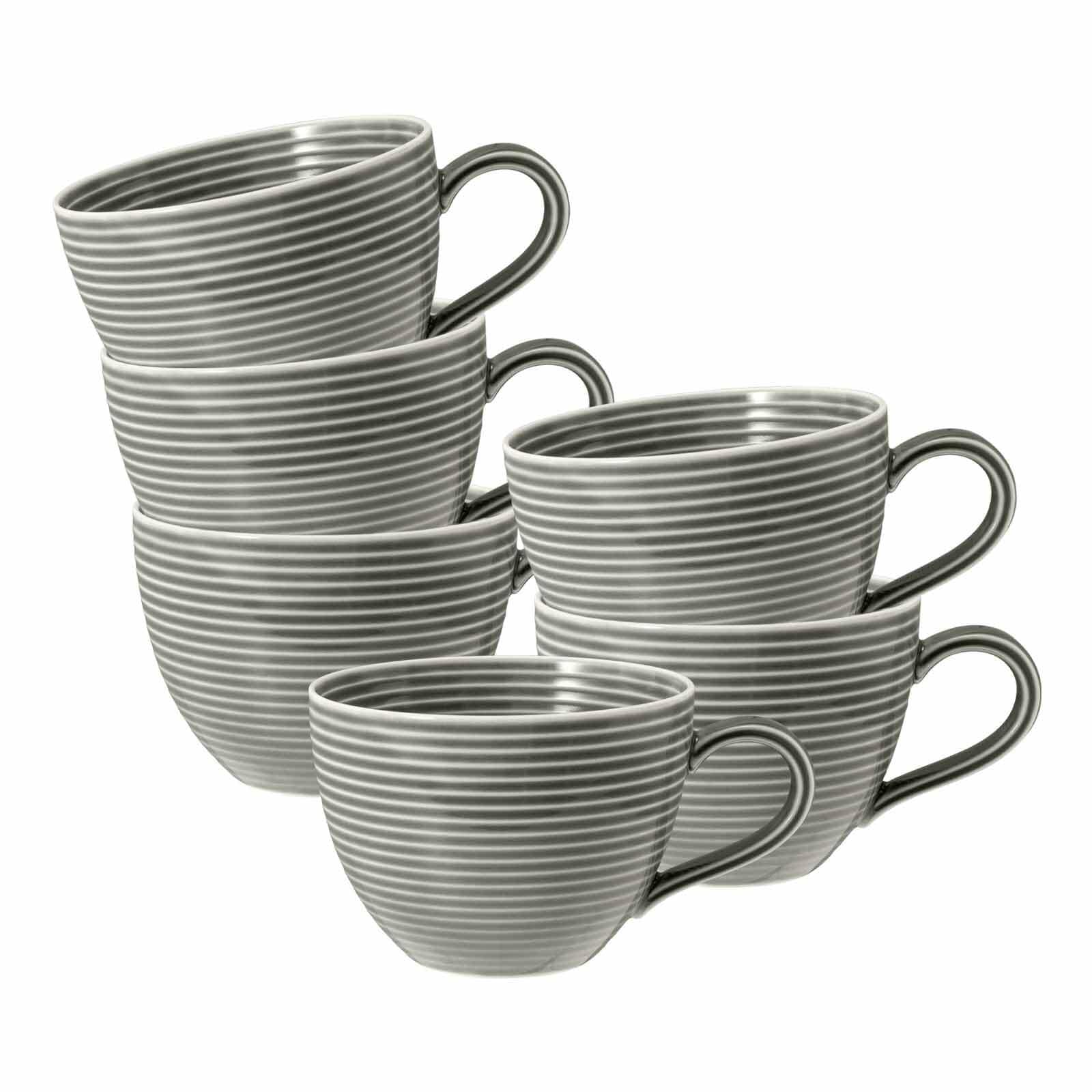 Seltmann Weiden Kaffeetassen Beat Color Glaze 0,26 l 6er Set