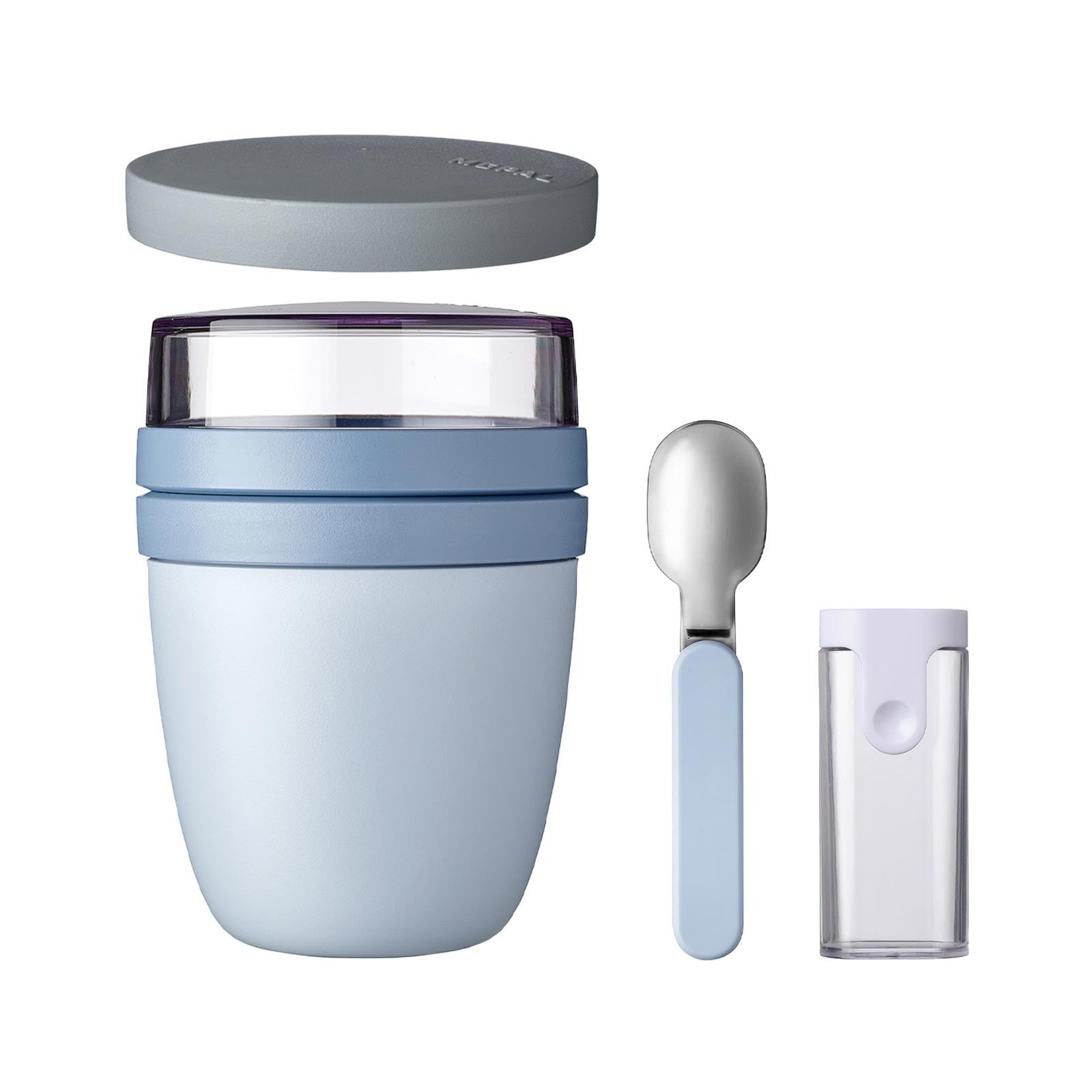Mepal Lunchpot mit Snack-Deckel und Klappl&ouml;ffel Ellipse 500 (+ 200 ml) - Bild 1
