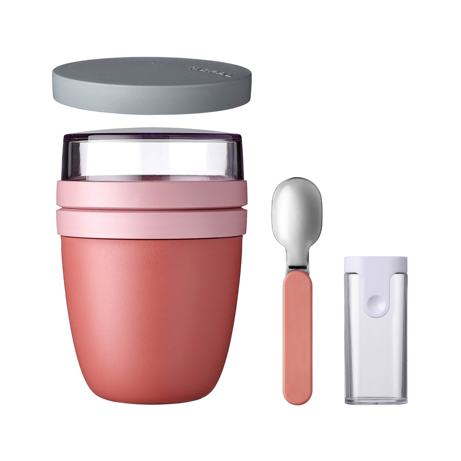 Mepal Lunchpot mit Snack-Deckel und Klappl&ouml;ffel Ellipse 500 (+ 200 ml) - Bild 1