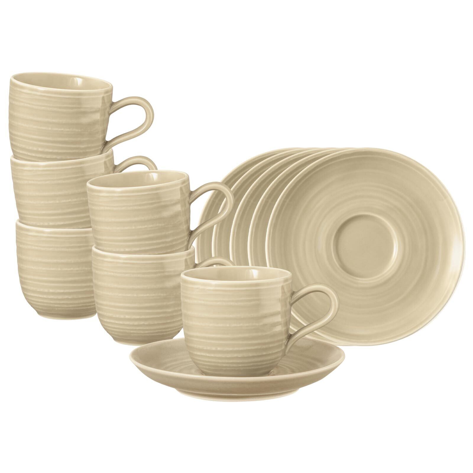 Seltmann Weiden Espressotassen mit Untertassen Terra 0,09 l 6er Set