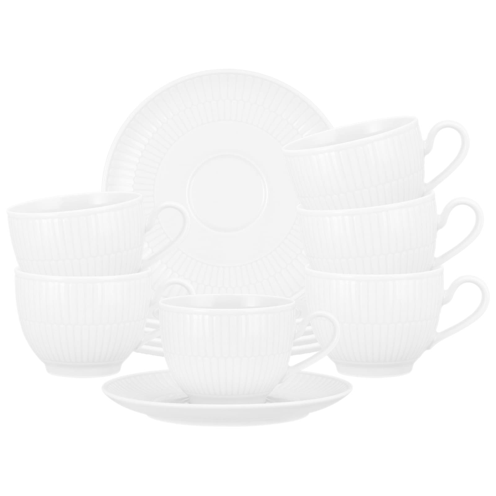 Seltmann Weiden Kaffeetassen mit Untertassen Amina 250 ml 6er Set - Bild 1