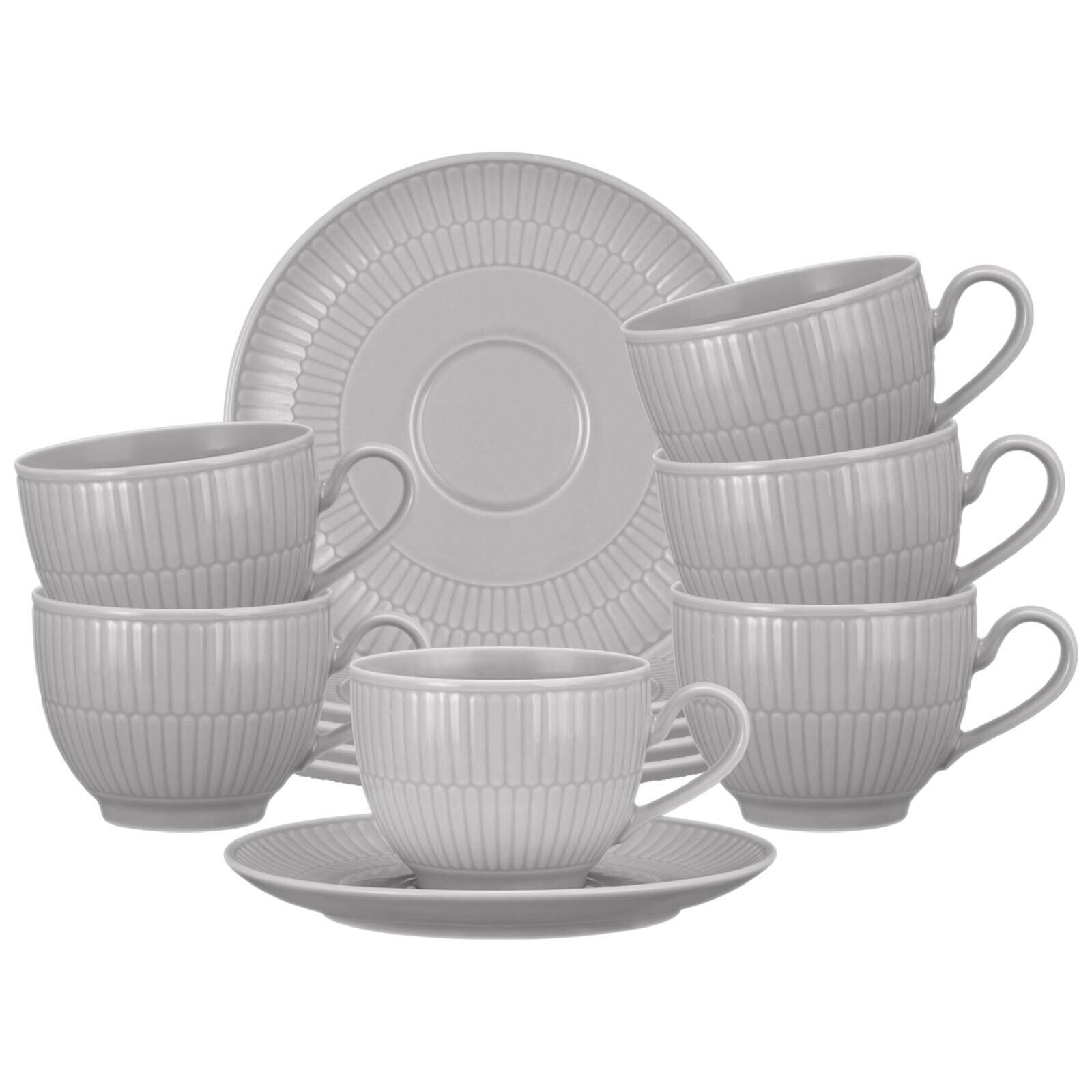 Seltmann Weiden Kaffeetassen mit Untertassen Amina 250 ml 6er Set