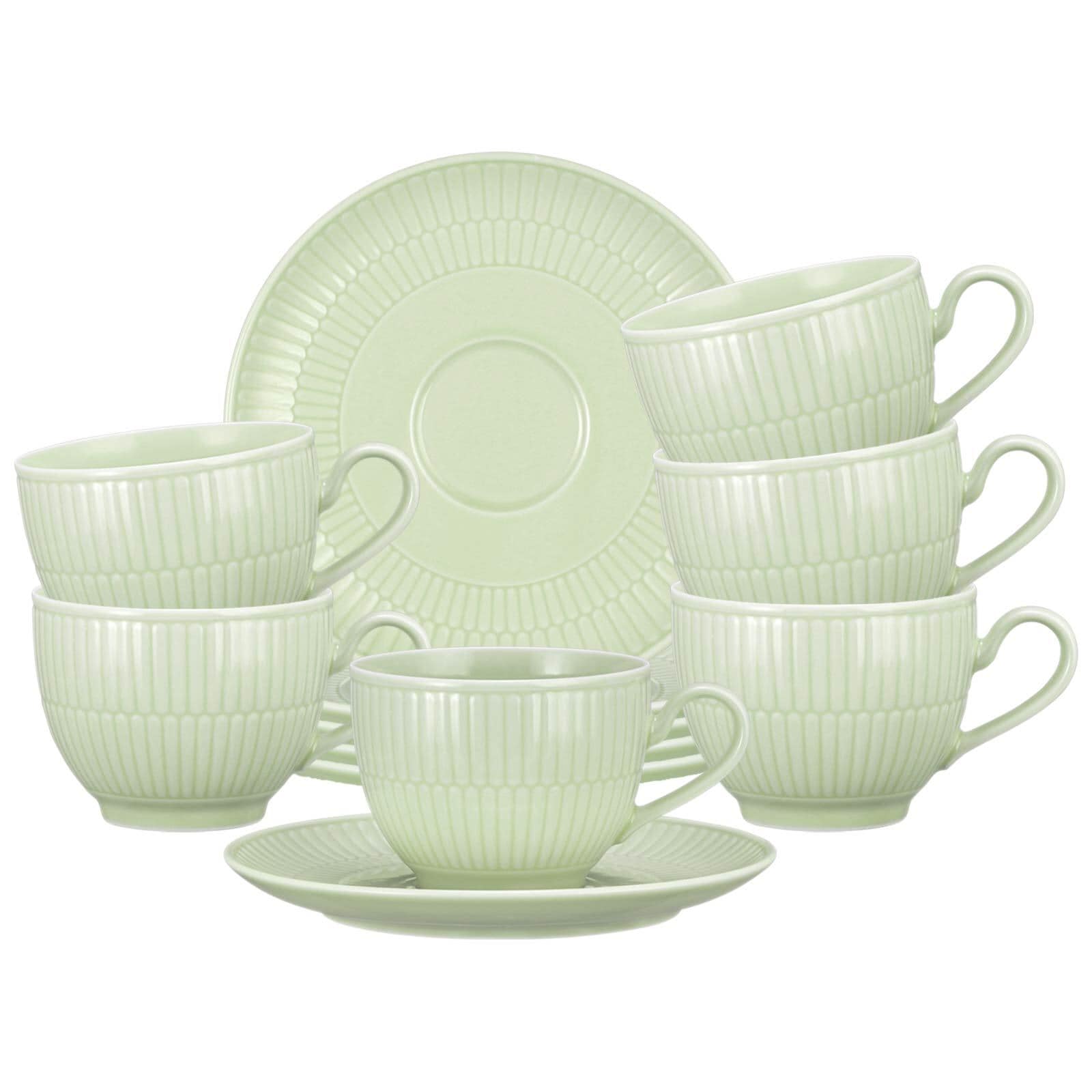 Seltmann Weiden Kaffeetassen mit Untertassen Amina 250 ml 6er Set