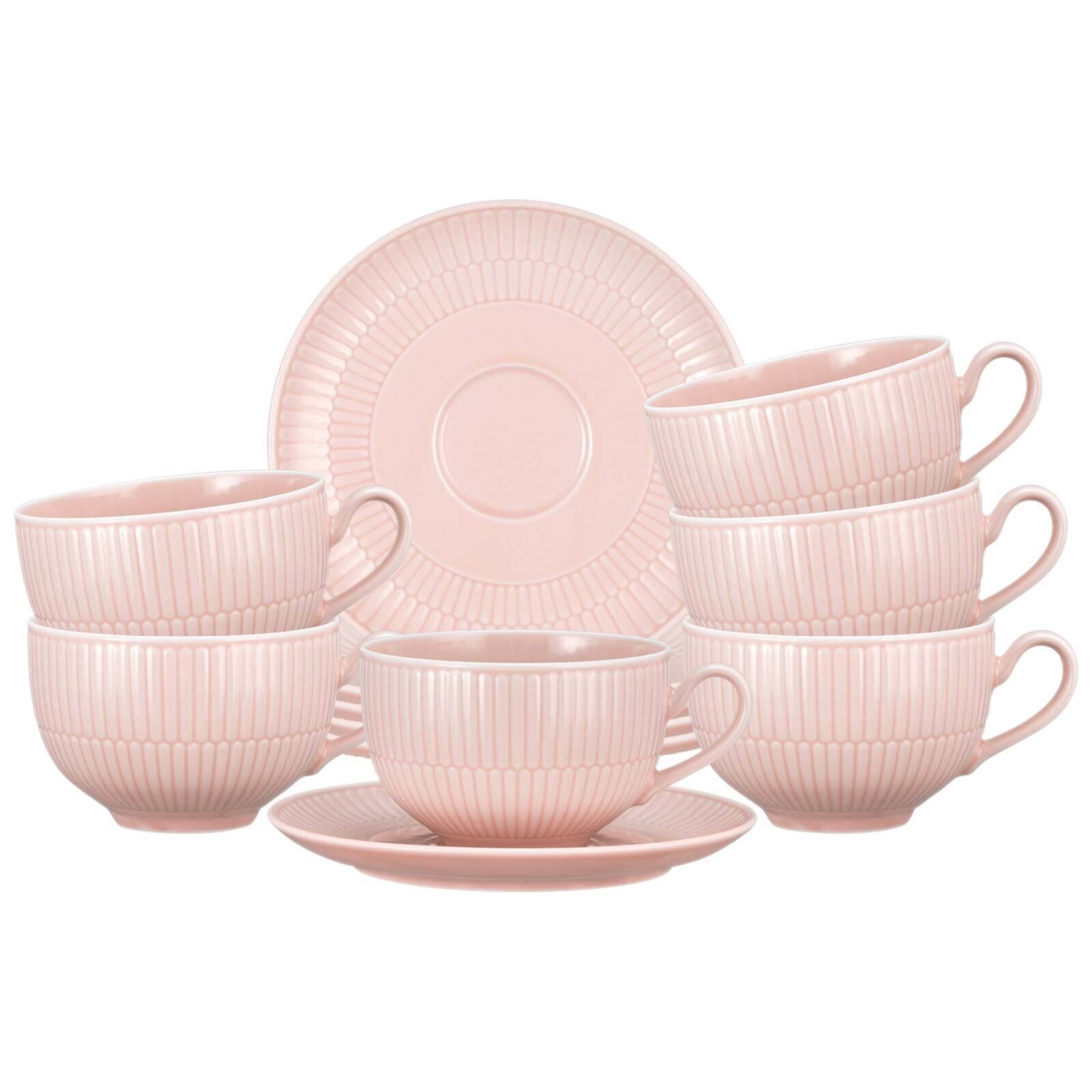 Seltmann Weiden Milchkaffeetassen mit Untertassen Amina 350 ml 6er Set