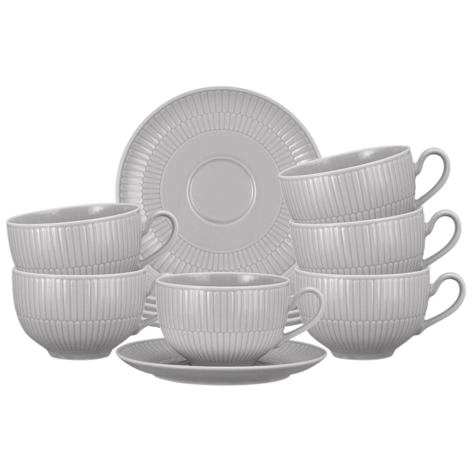 Seltmann Weiden Milchkaffeetassen mit Untertassen Amina 350 ml 6er Set