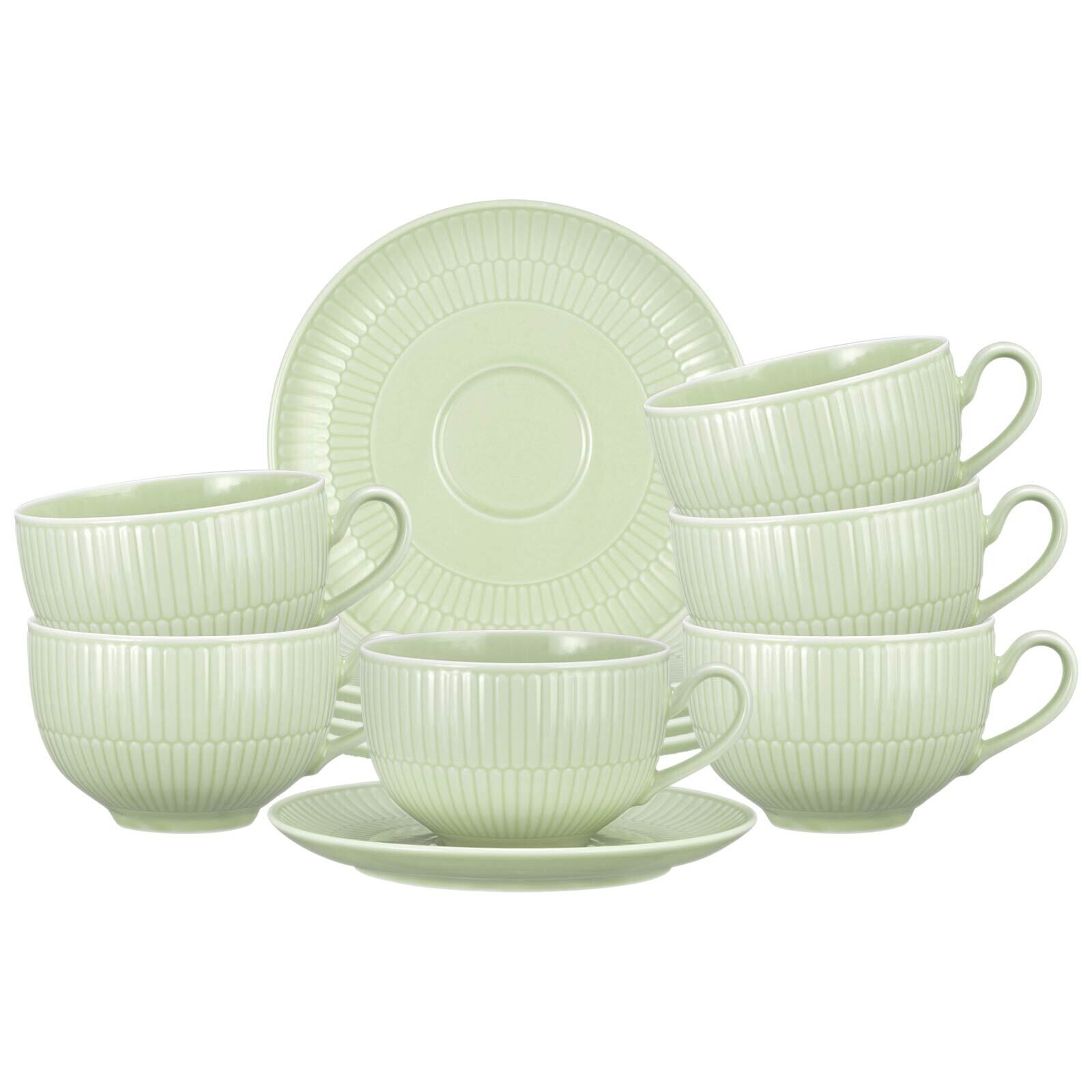Seltmann Weiden Milchkaffeetassen mit Untertassen Amina 350 ml 6er Set