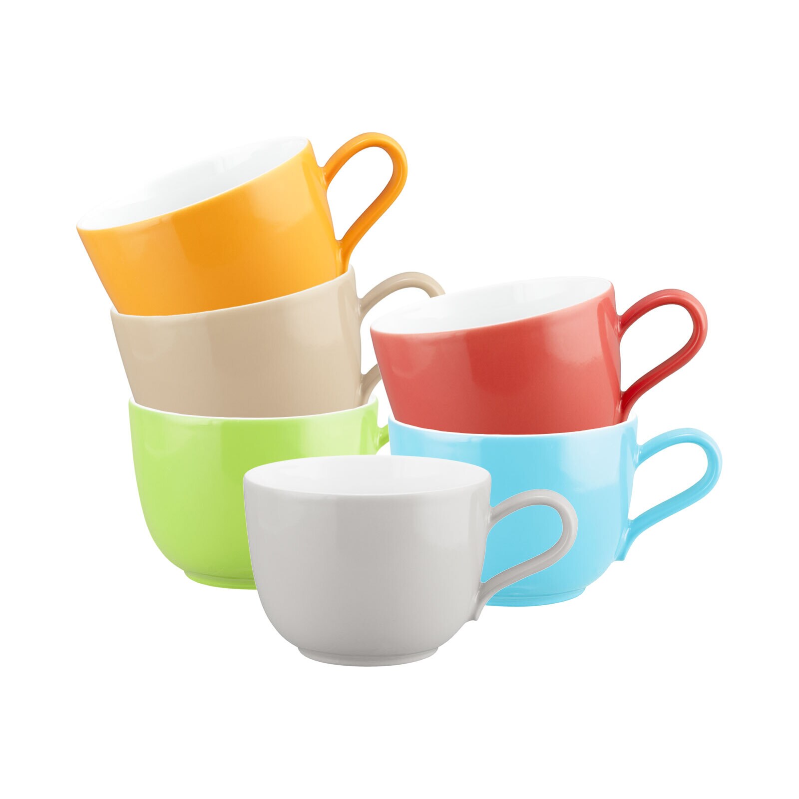 Seltmann Weiden Kaffeetassen Liberty Pure Colors 260 ml 6er Set