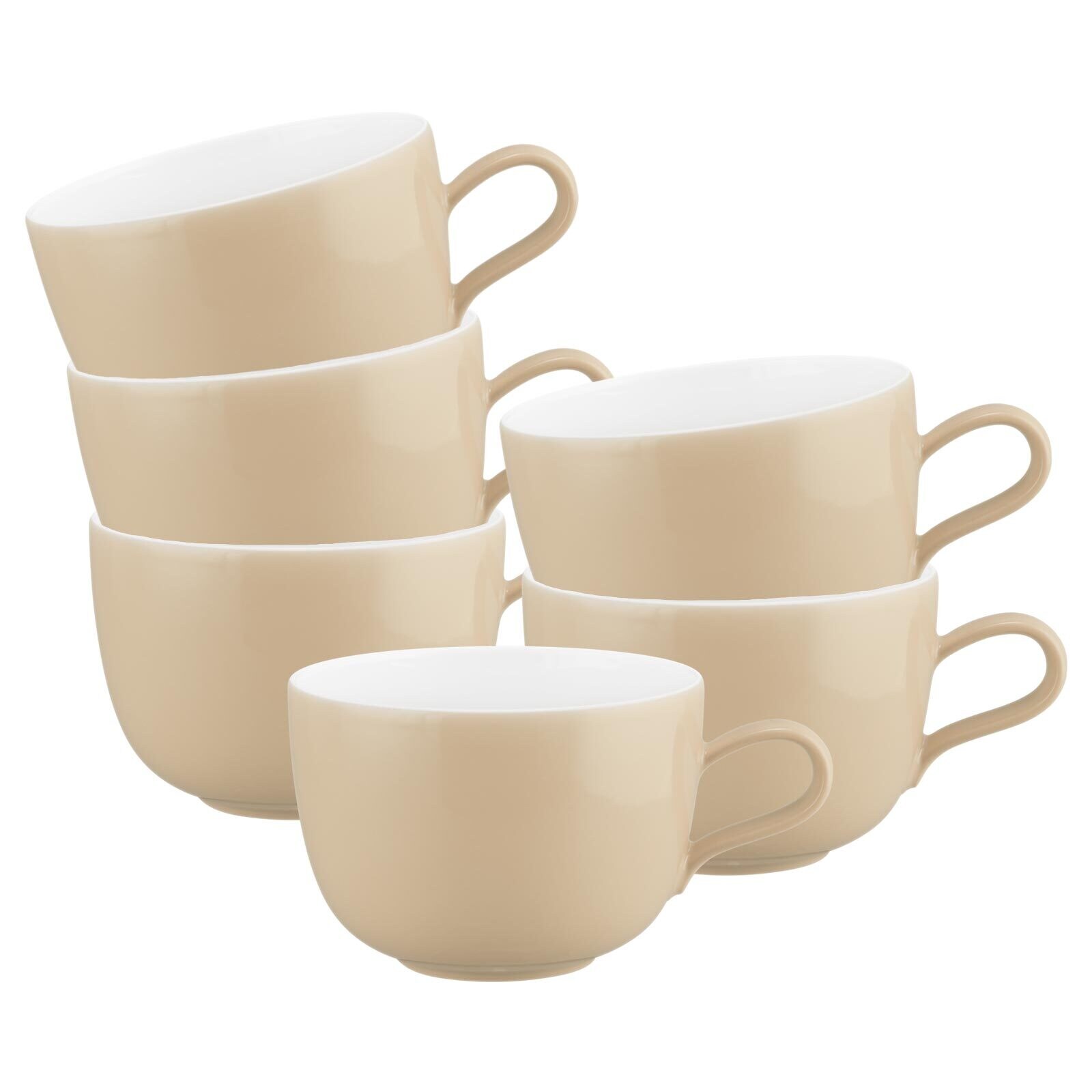 Seltmann Weiden Milchkaffeetassen Liberty Pure Colors 380 ml 6er Set