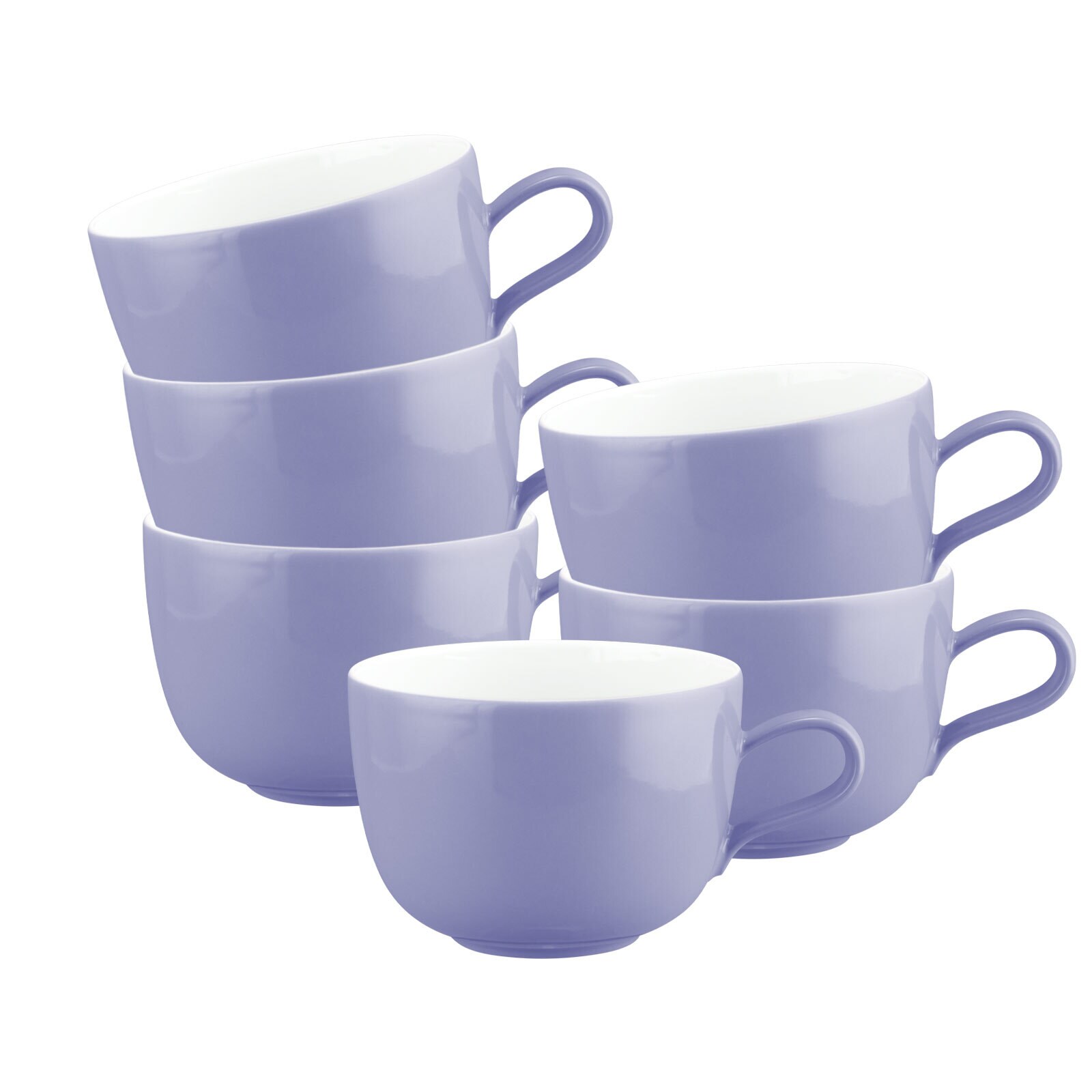 Seltmann Weiden Milchkaffeetassen Liberty Pure Colors 380 ml 6er Set