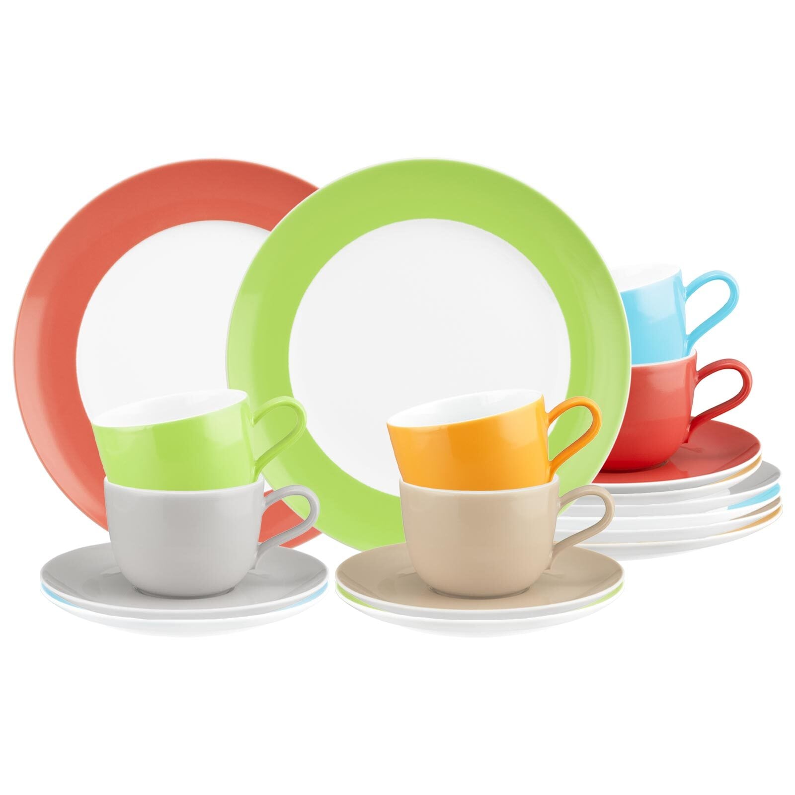 Seltmann Weiden Kaffeeservice Liberty Pure Colors 18-tlg.