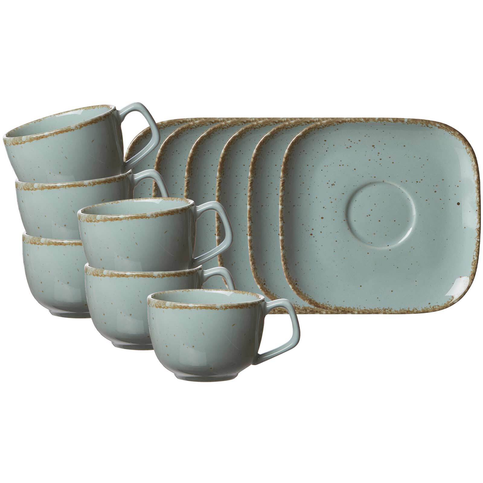 Ritzenhoff & Breker Kaffeetassen mit Untertassen Casa 200 ml 6er Set - Bild 1