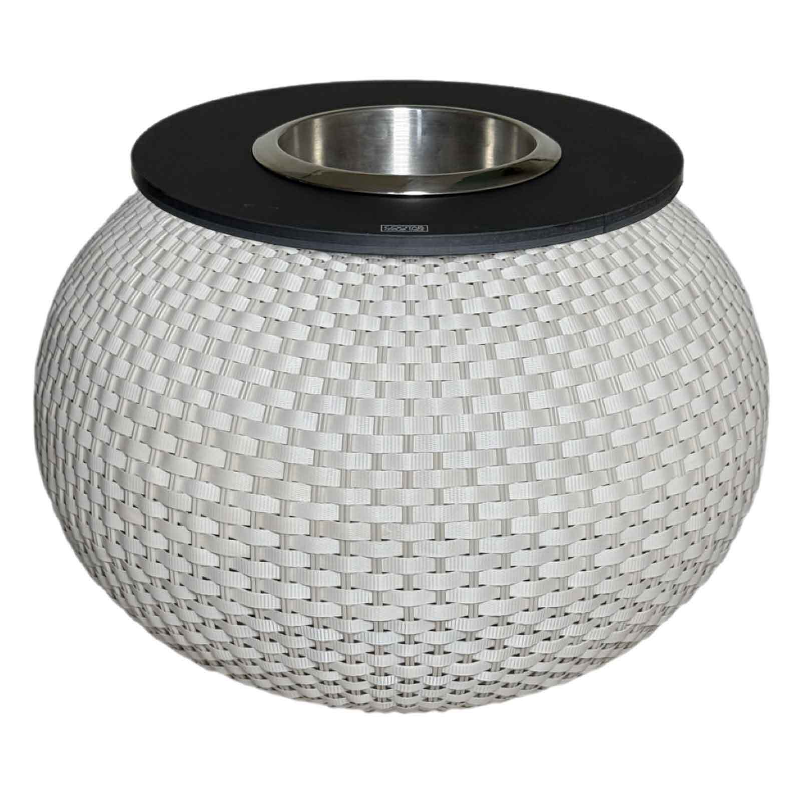 COOTAB COOLER TABLE 3-in-1 Loungetisch mit Edelstahl-K&uuml;hler Milano 40 cm - Bild 1