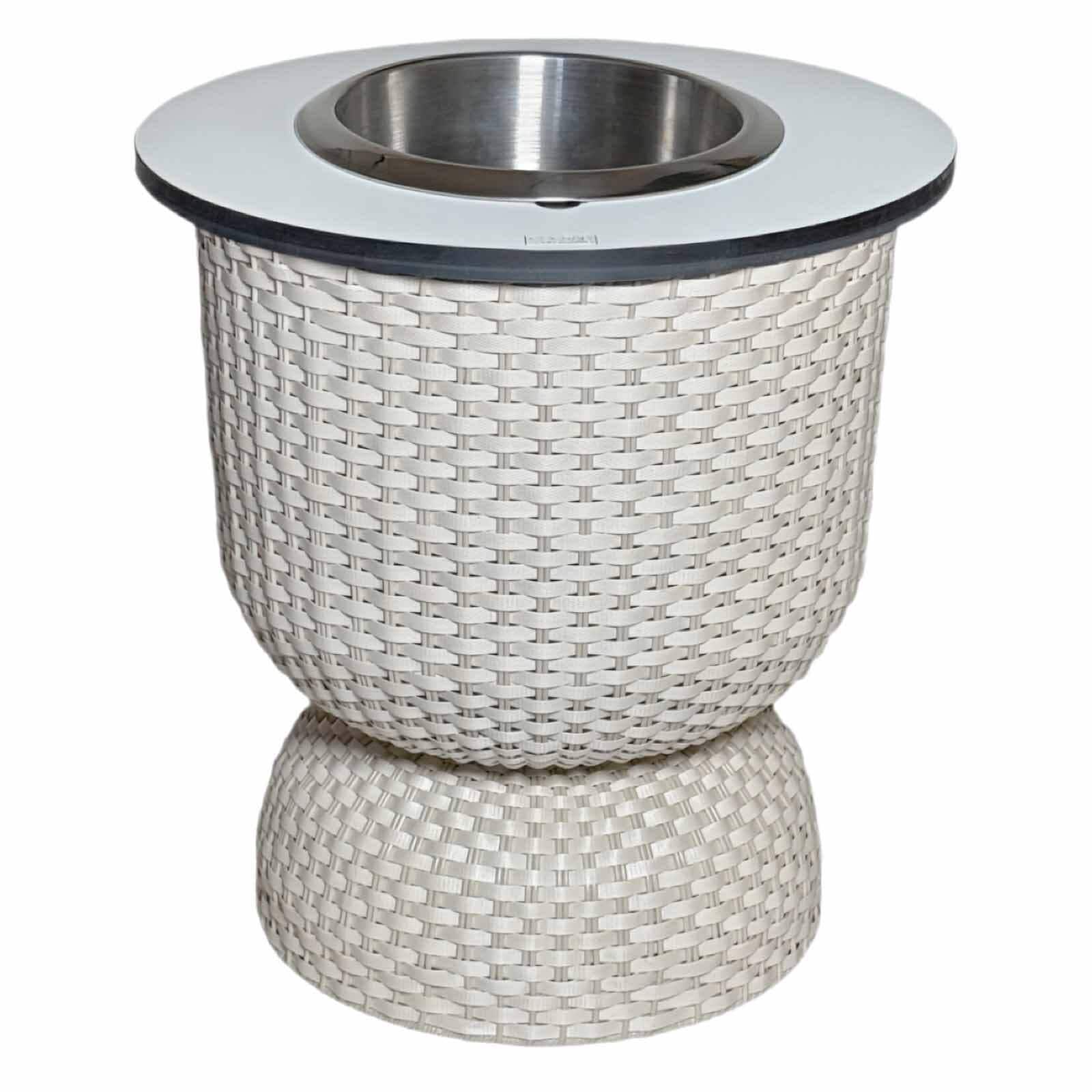 COOTAB COOLER TABLE 3-in-1 Loungetisch mit Edelstahl-K&uuml;hler Paris 43 cm - Bild 1