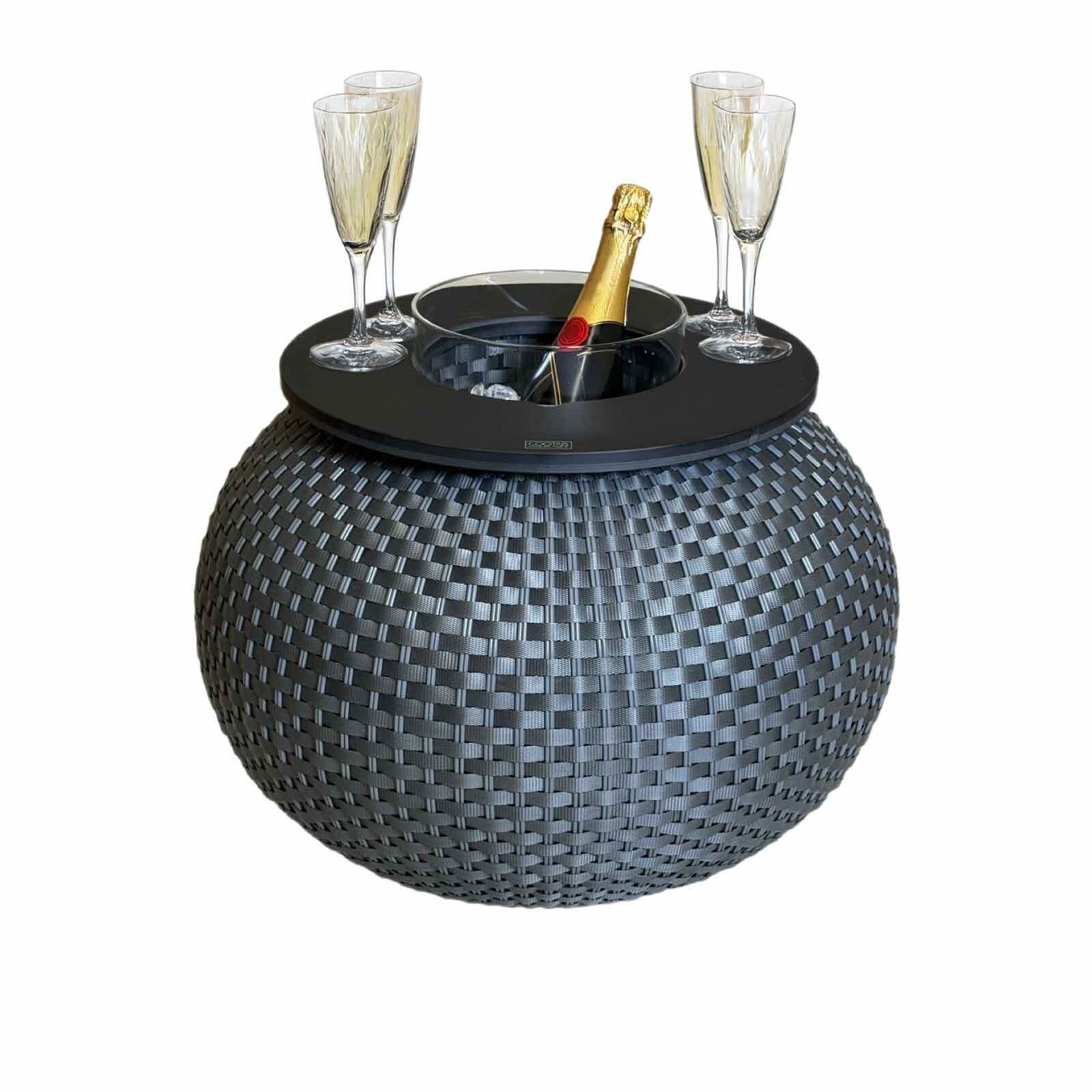 COOTAB COOLER TABLE Beistelltisch mit Acryl-Kühler Milano 40 cm | 04262517042645