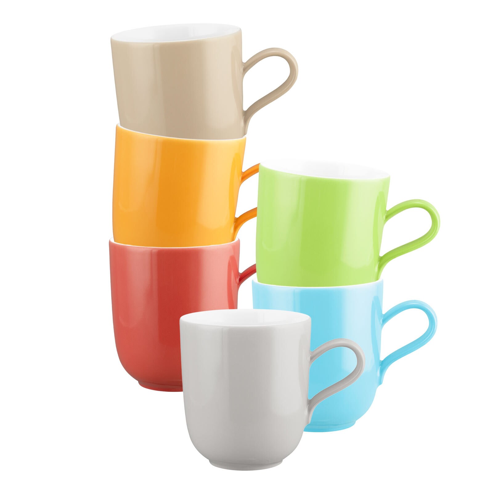 Seltmann Weiden Henkelbecher Liberty Pure Colors 400 ml 6er Set - Bild 1