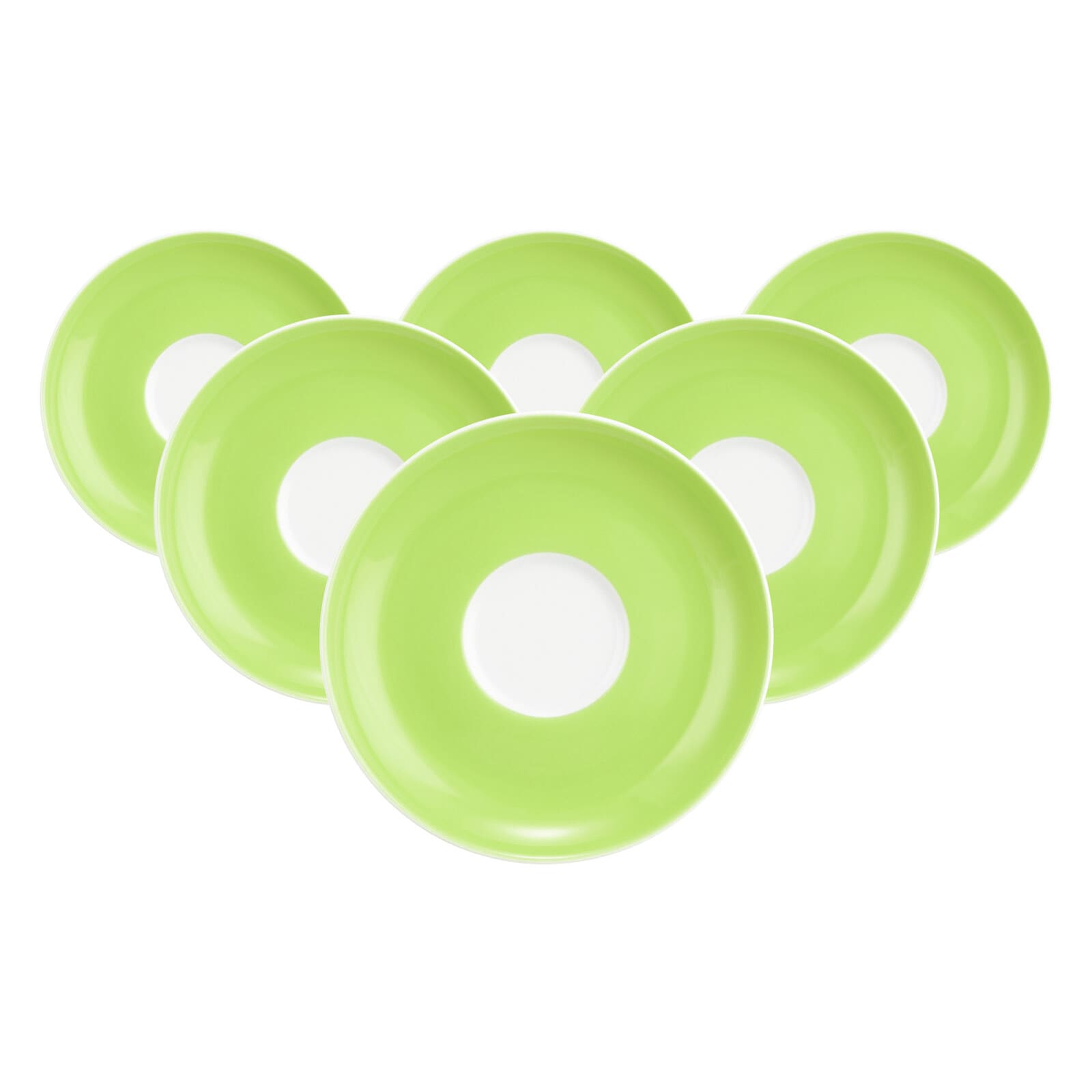 Seltmann Weiden Teeuntertassen Liberty Pure Colors &oslash; 13 cm 6er Set - Bild 1