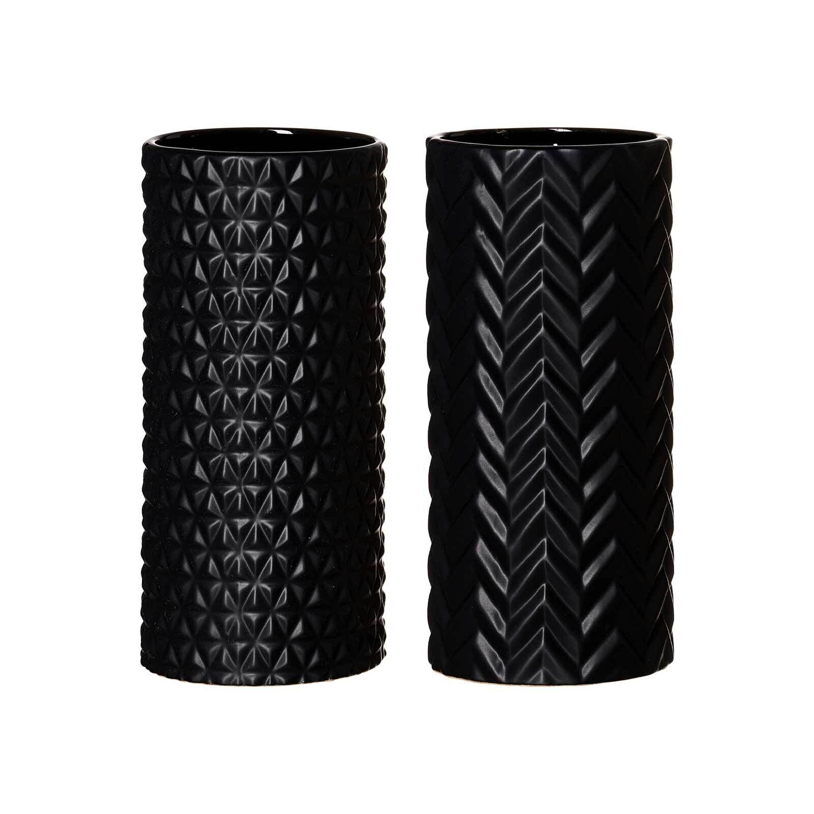 Ritzenhoff & Breker Vasen Raute & Zick Zack 25 cm 2er Set