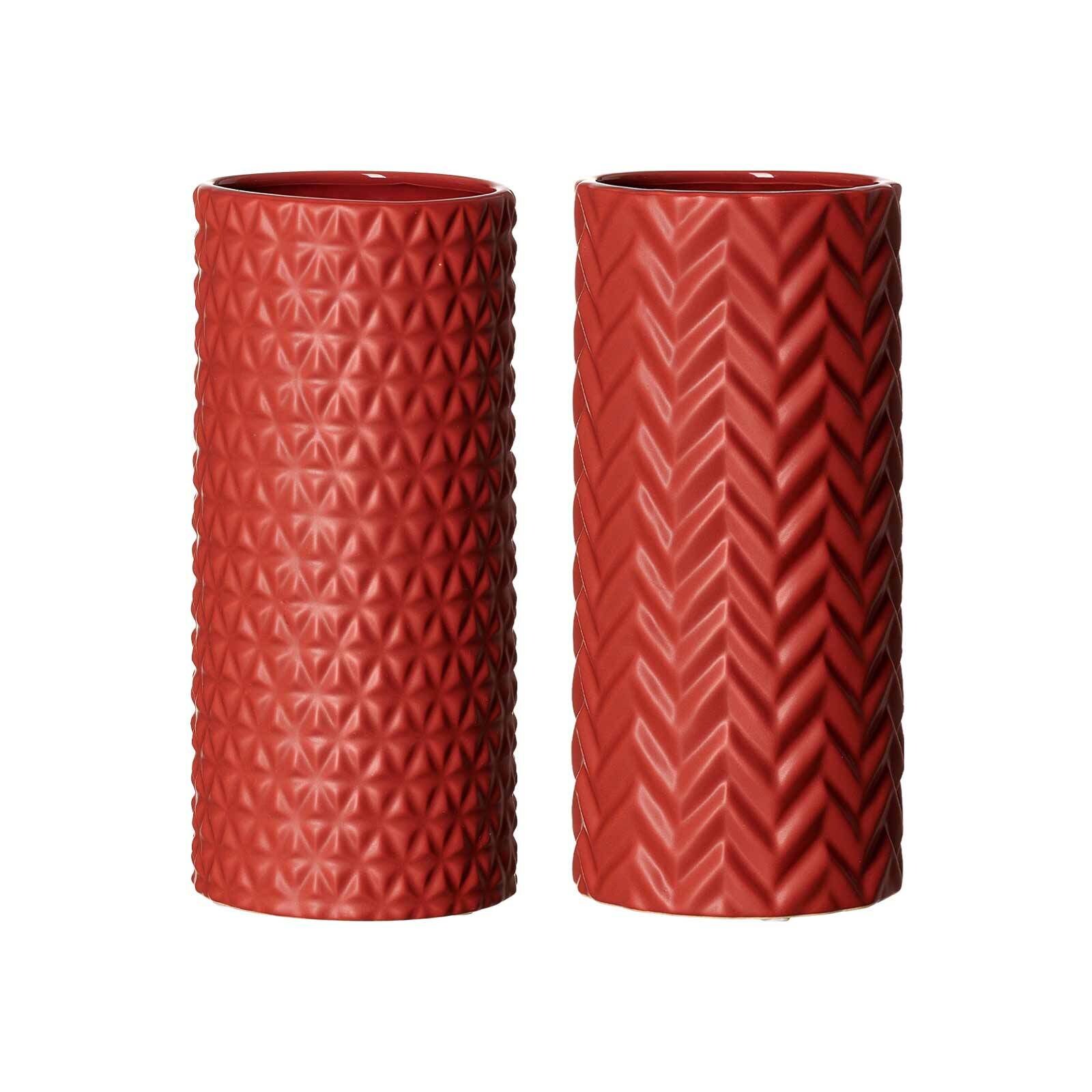 Ritzenhoff & Breker Vasen Raute & Zick Zack 25 cm 2er Set