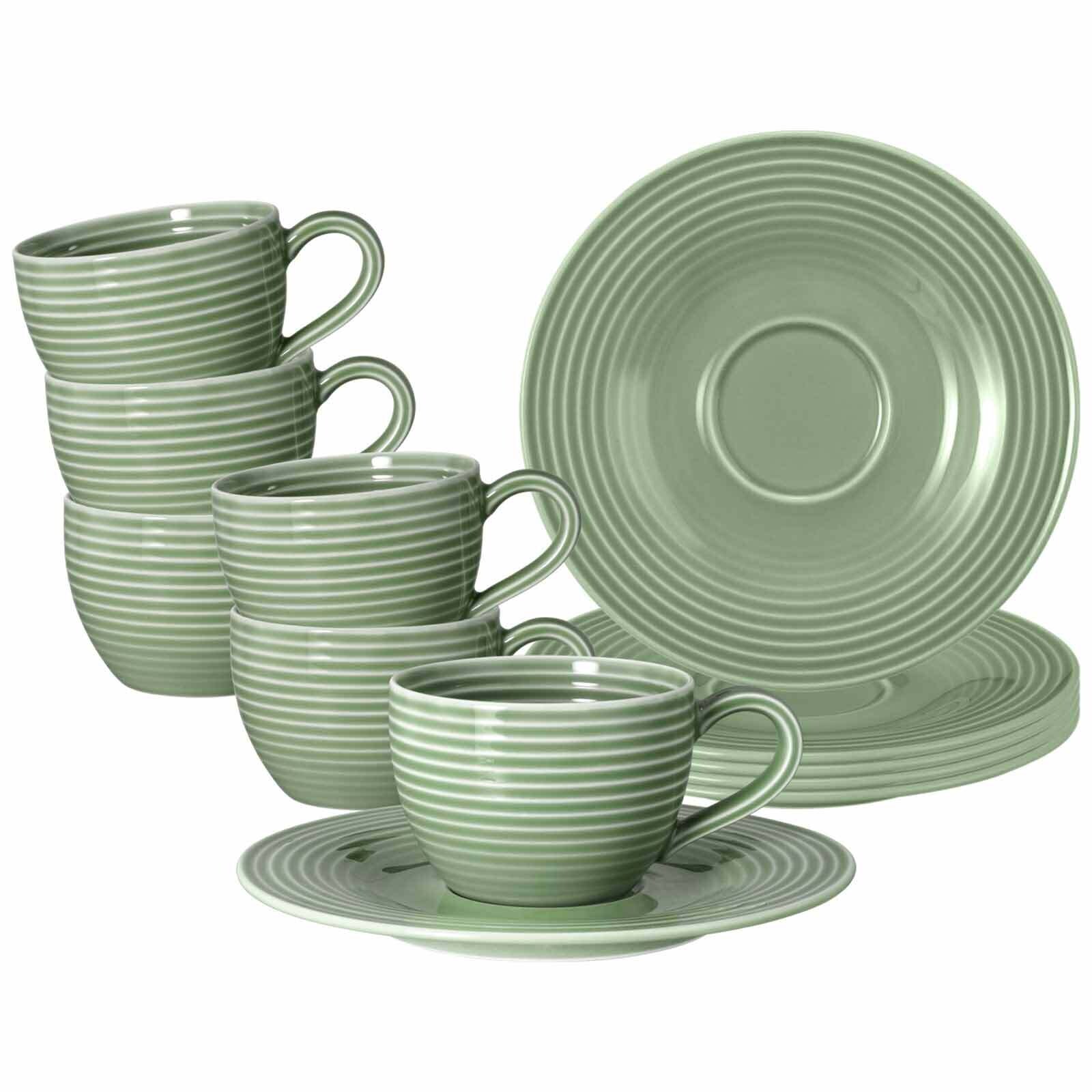 Seltmann Weiden Espressotassen mit Untertassen Beat Color Glaze 100 ml 6er Set