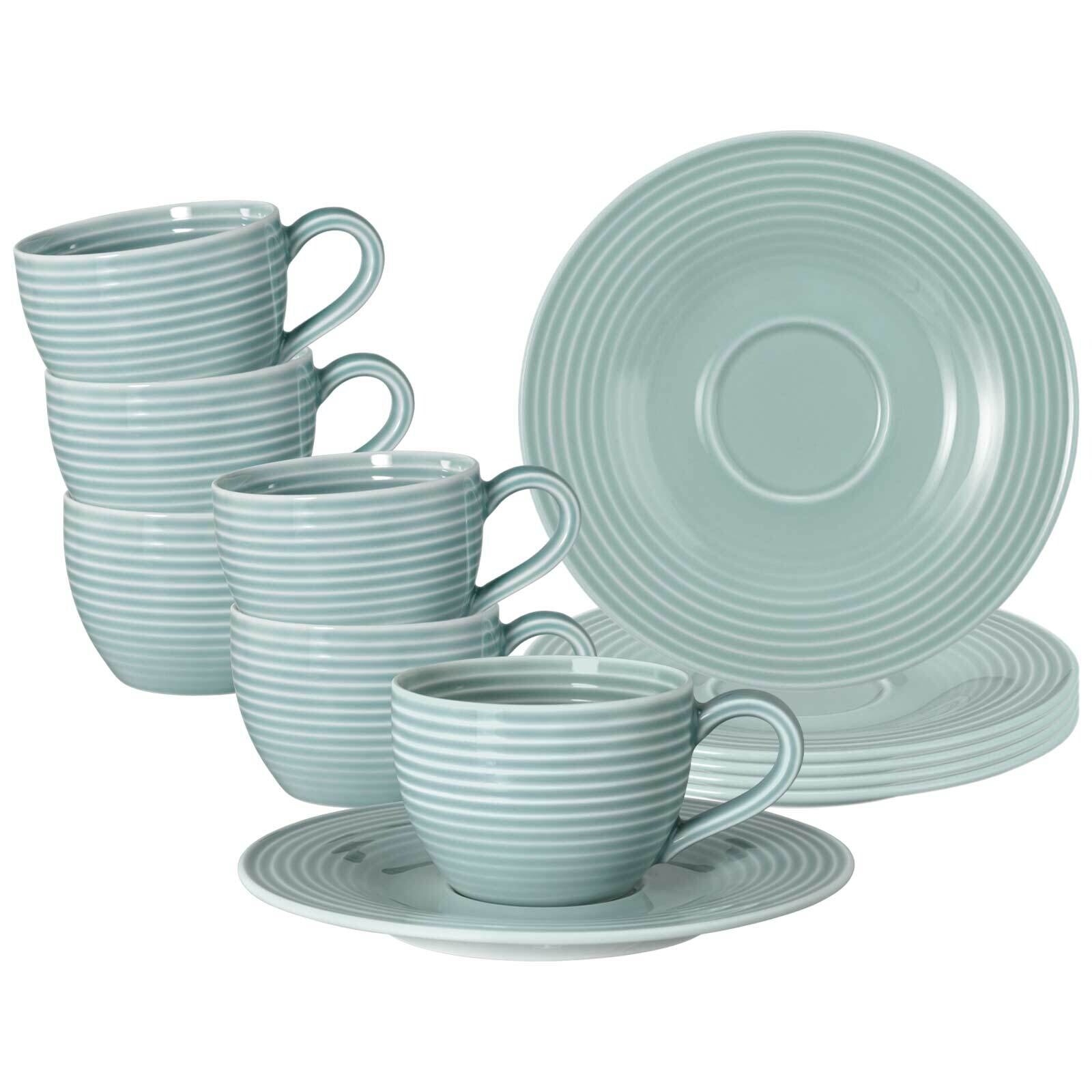 Seltmann Weiden Espressotassen mit Untertassen Beat Color Glaze 100 ml 6er Set