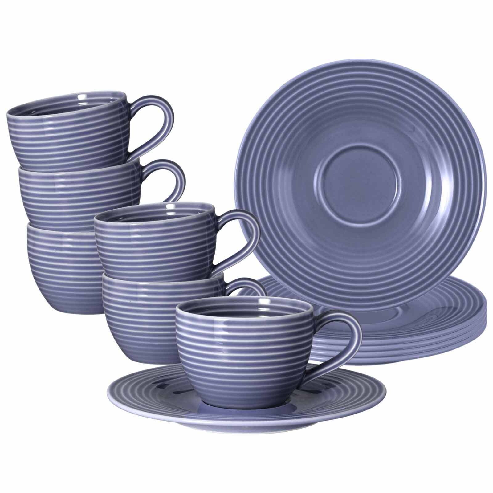 Seltmann Weiden Espressotassen mit Untertassen Beat Color Glaze 100 ml 6er Set