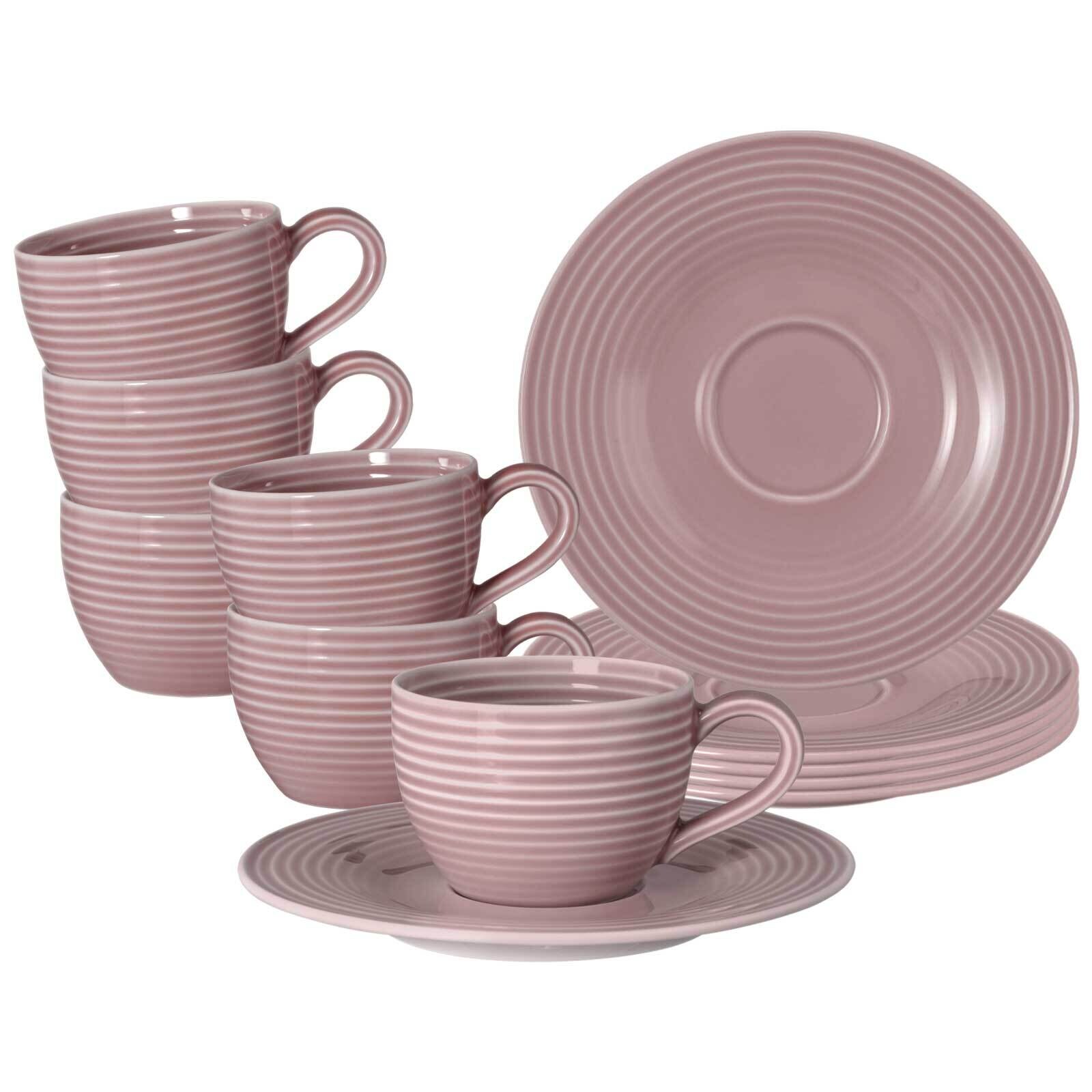 Seltmann Weiden Espressotassen mit Untertassen Beat Color Glaze 100 ml 6er Set