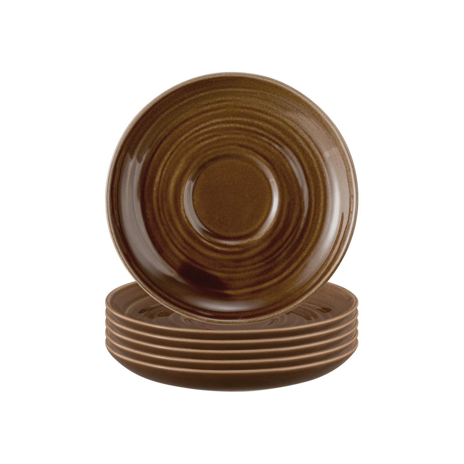 Seltmann Weiden Teeuntertassen Terra &oslash; 13,5 cm 6er Set - Bild 1