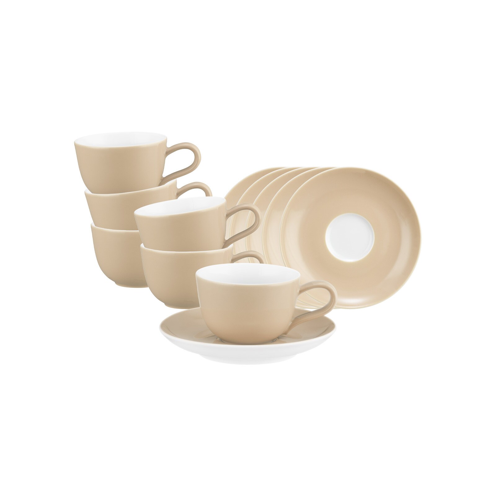 Seltmann Weiden Espressotasse mit Untertasse Liberty Pure Colors 90 ml 6er Set