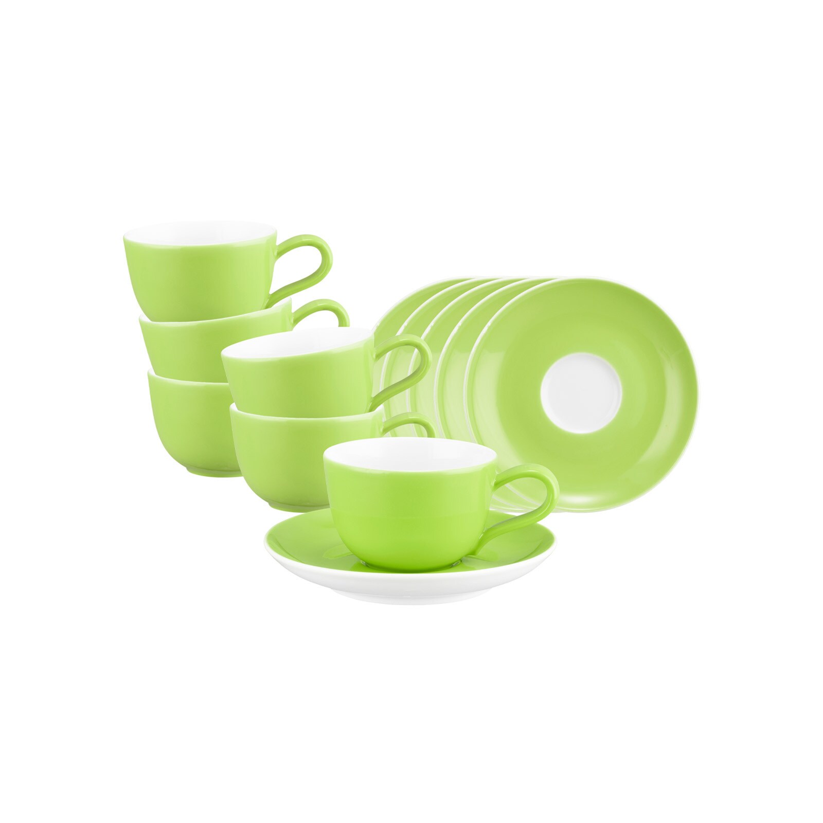 Seltmann Weiden Espressotasse mit Untertasse Liberty Pure Colors 90 ml 6er Set