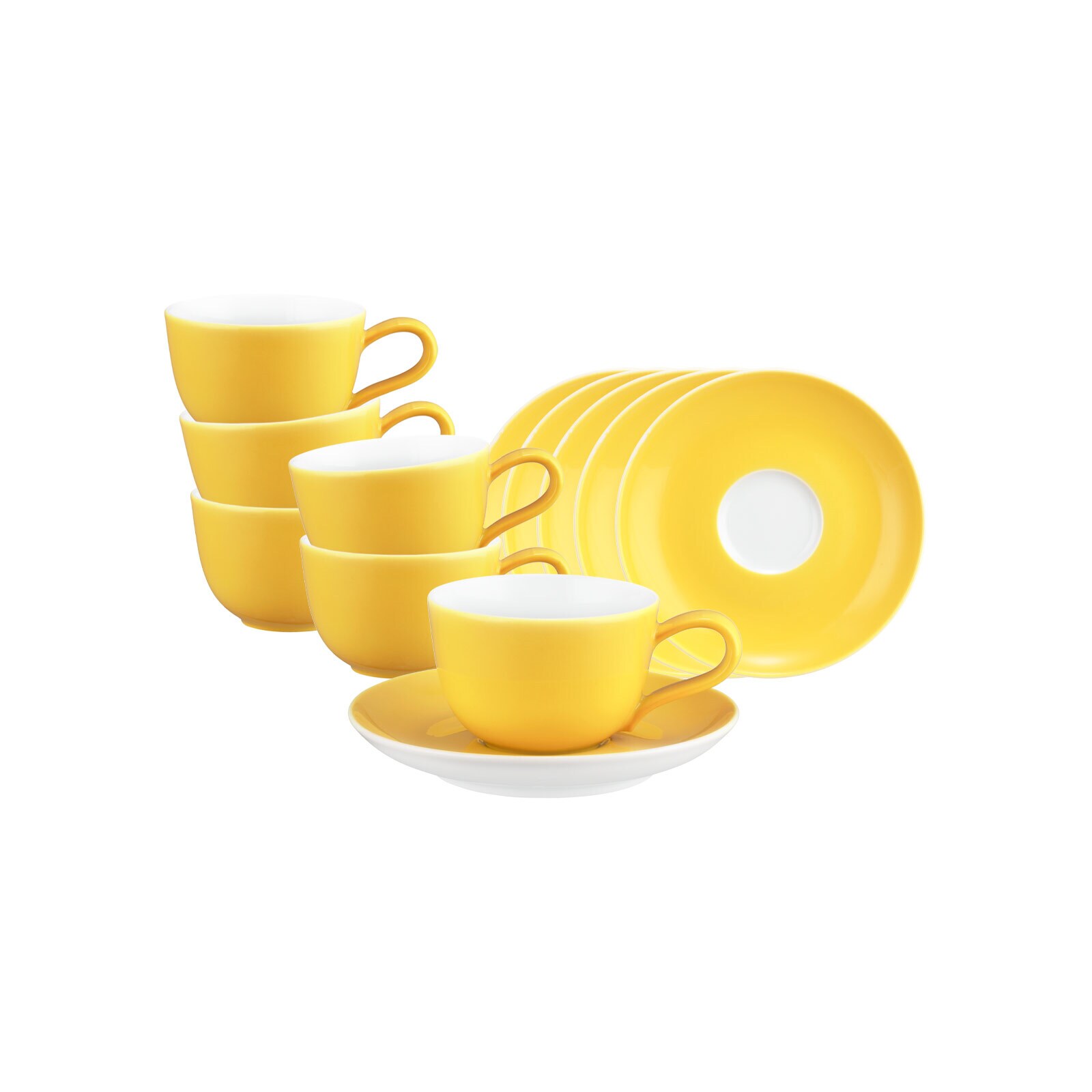 Seltmann Weiden Espressotasse mit Untertasse Liberty Pure Colors 90 ml 6er Set
