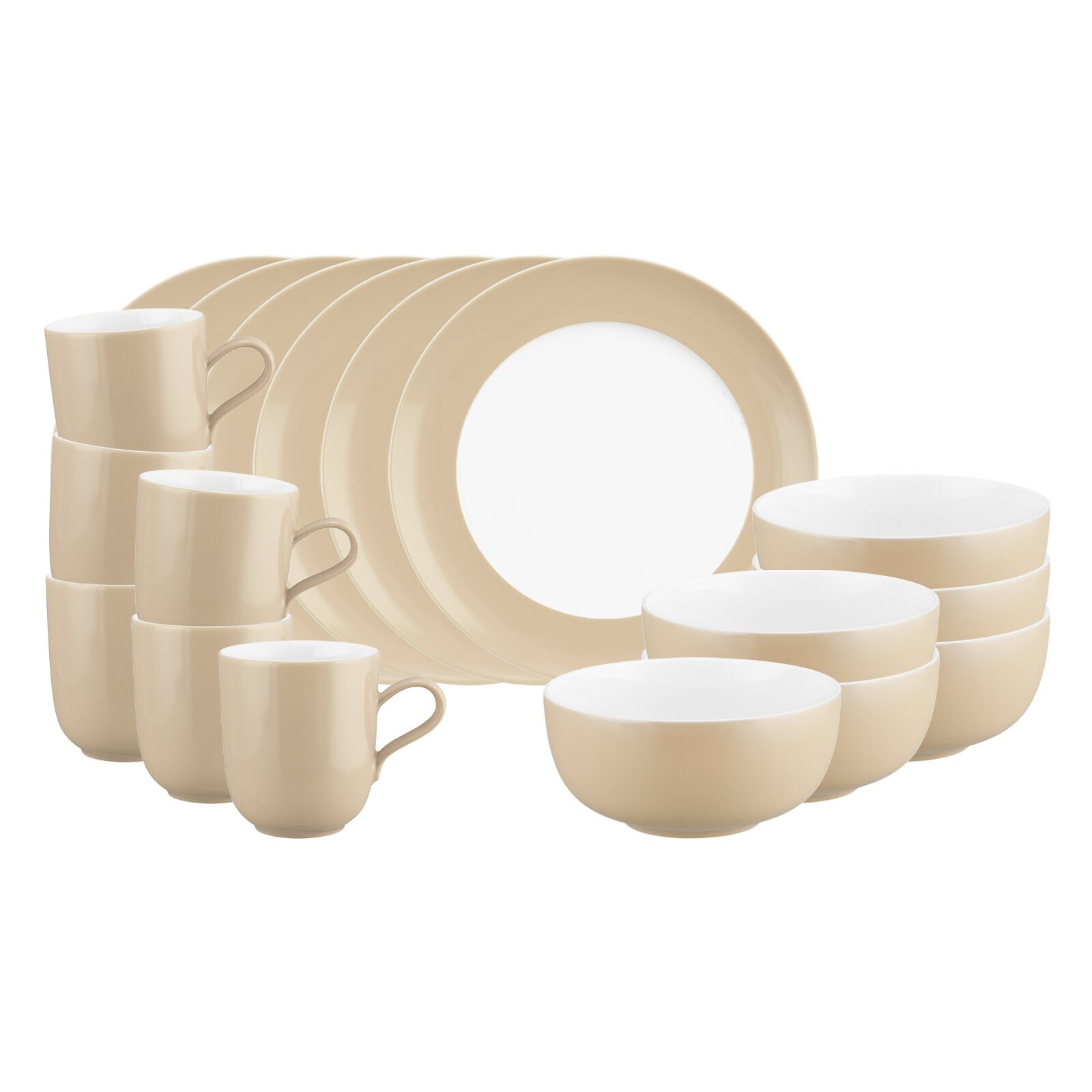 Seltmann Weiden Frühstücks-Set Liberty Pure Colors 18-tlg.