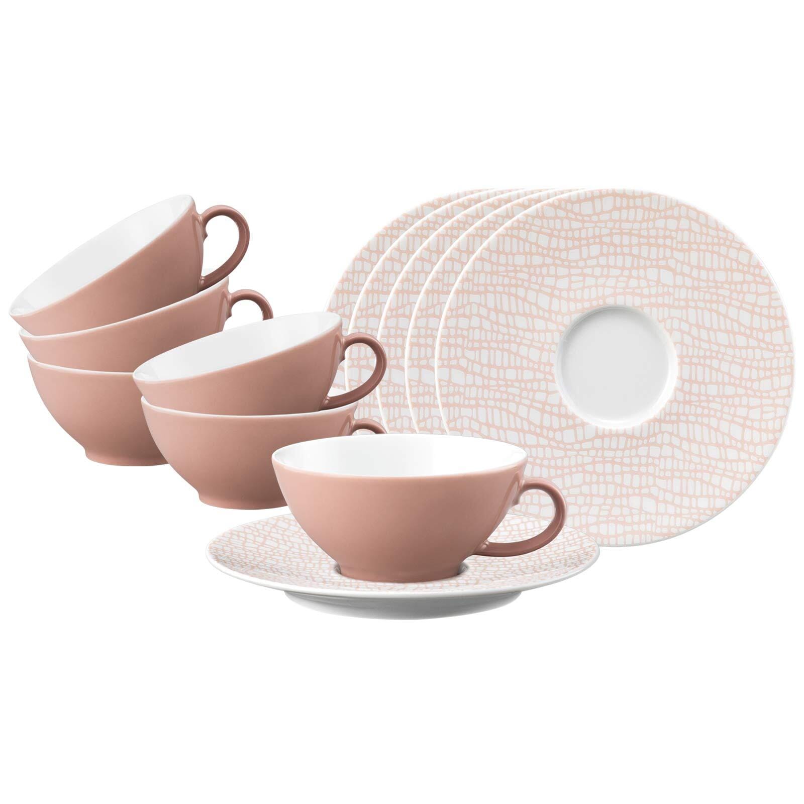 Seltmann Weiden Teetassen mit Untertassen Life Fashion 140 ml 6er Set