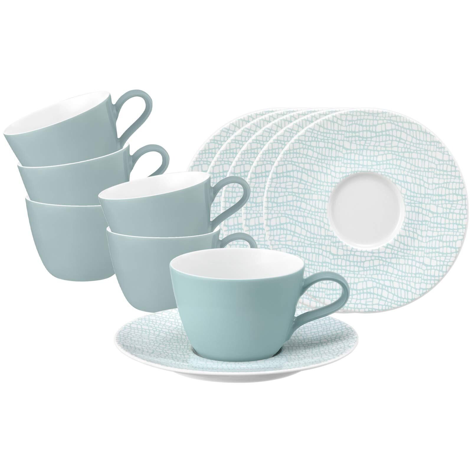 Seltmann Weiden Kaffeetassen mit Untertassen Life Fashion 240 ml 6er Set