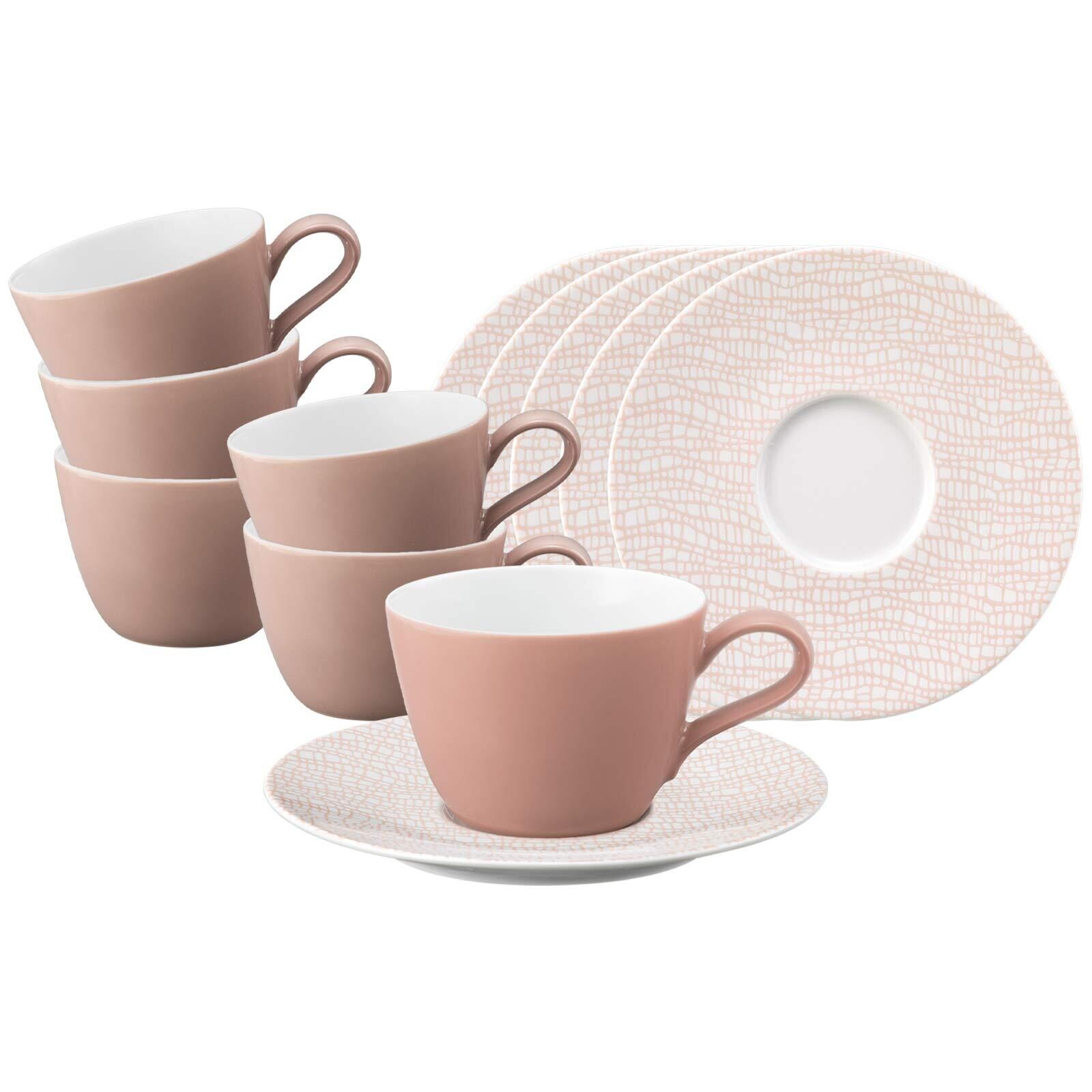 Seltmann Weiden Kaffeetassen mit Untertassen Life Fashion 240 ml 6er Set