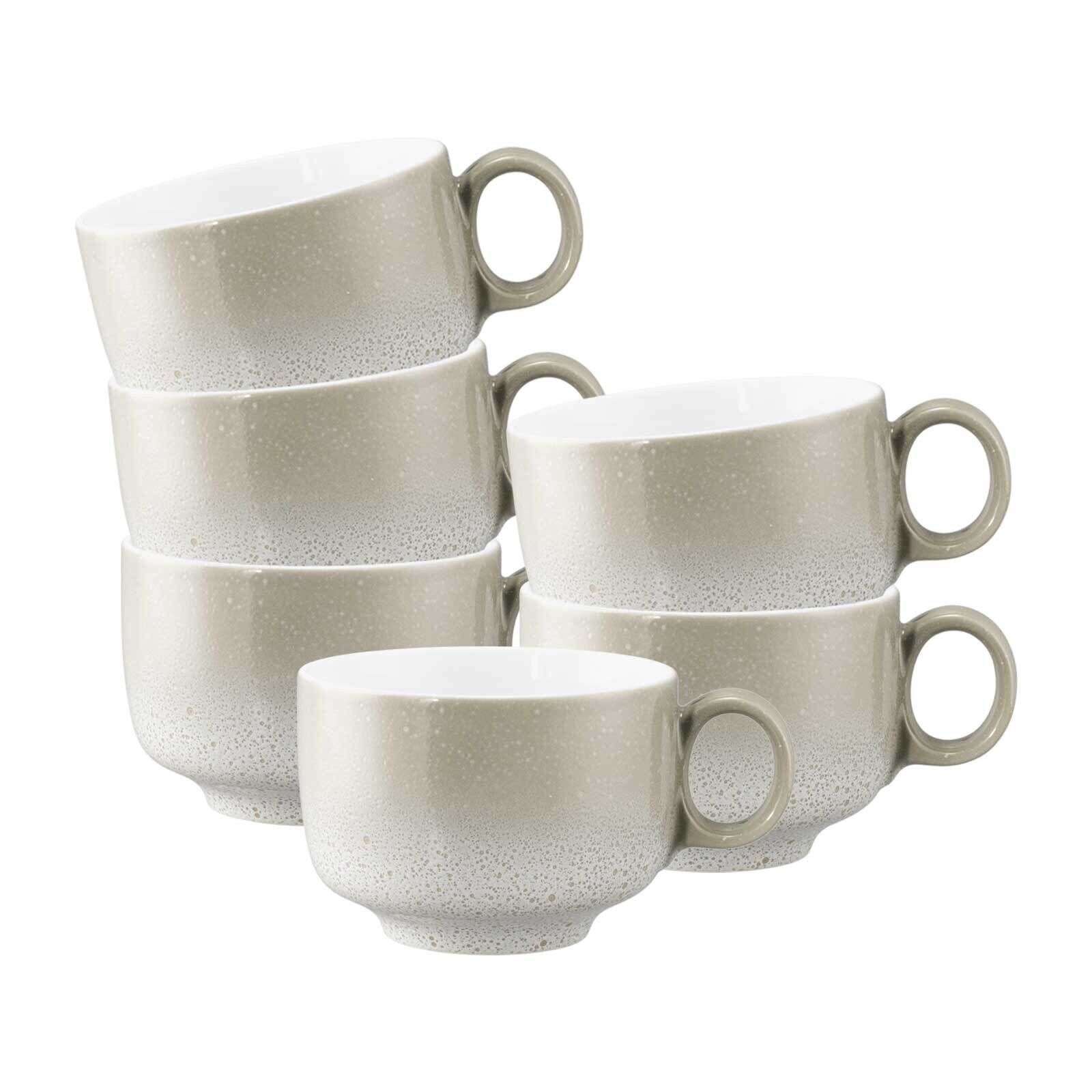 Seltmann Weiden Milchkaffeetassen mit Henkel Sento Home 350 ml 6er Set